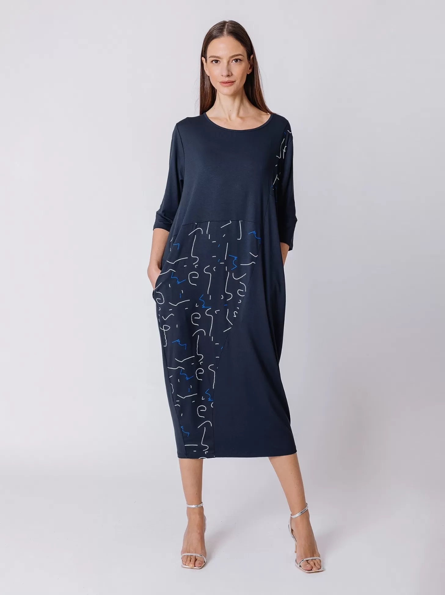 Women Martino Midali Abstract Print Oversize Dress