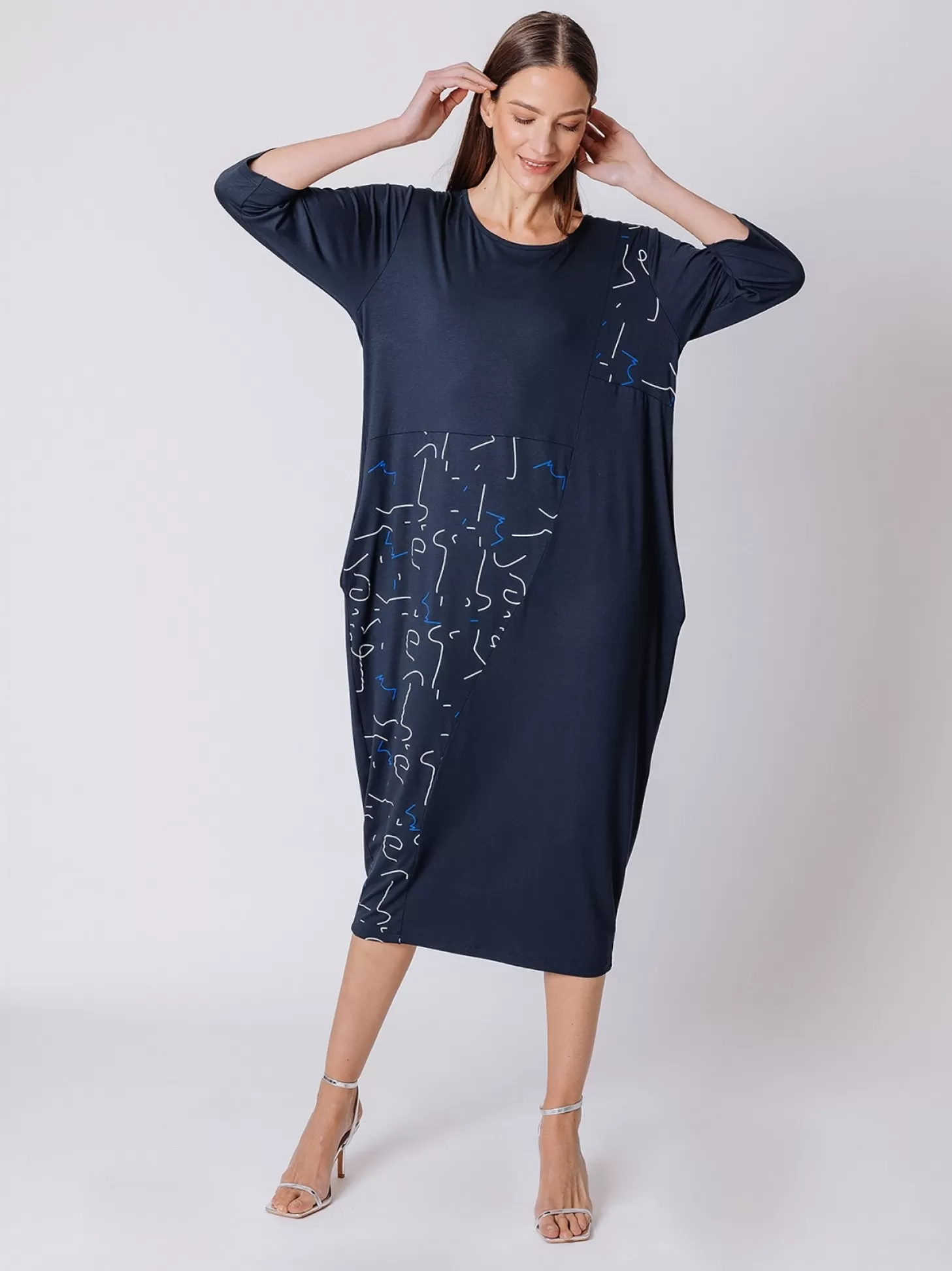 Women Martino Midali Abstract Print Oversize Dress