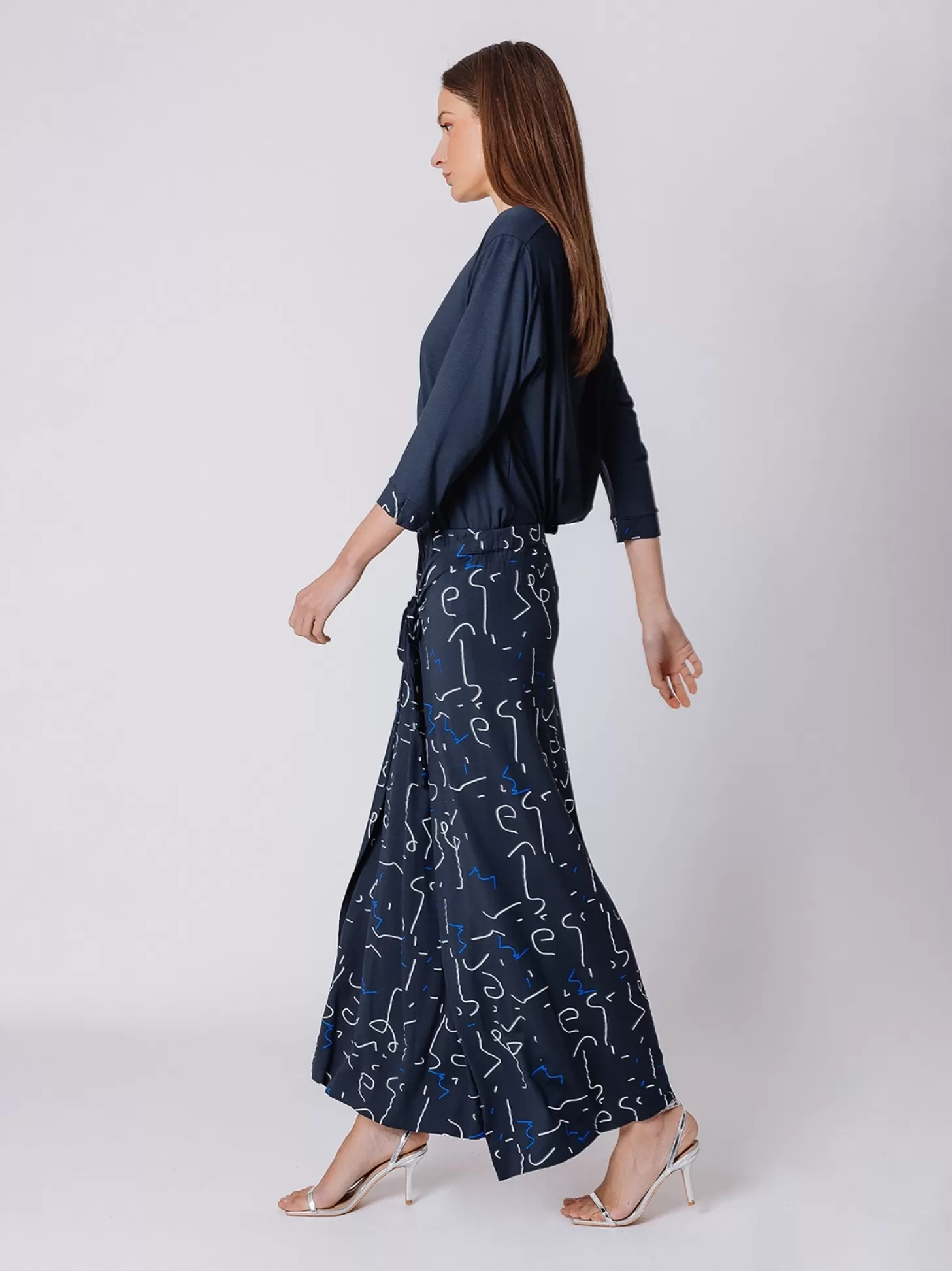 Women Martino Midali All Over Abstract Print Skirt