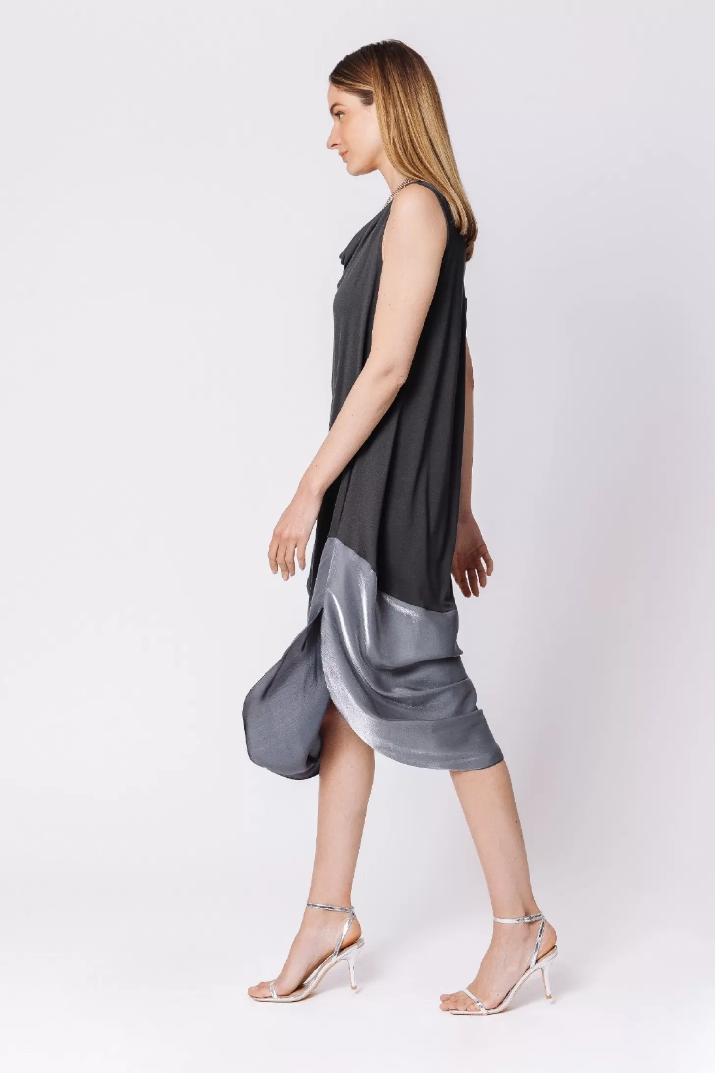 Women Martino Midali Bimaterial Tank Dress