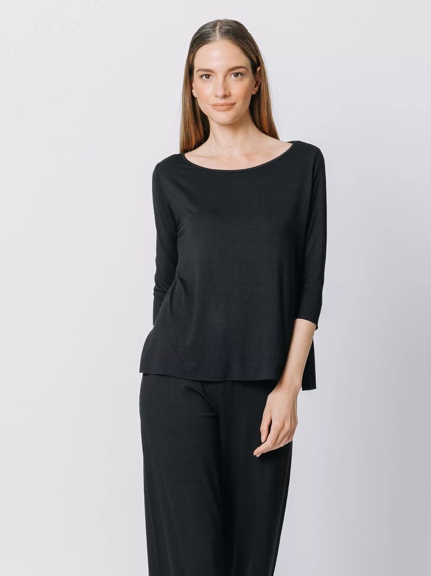 Women Martino Midali Black Boxy T-Shirt