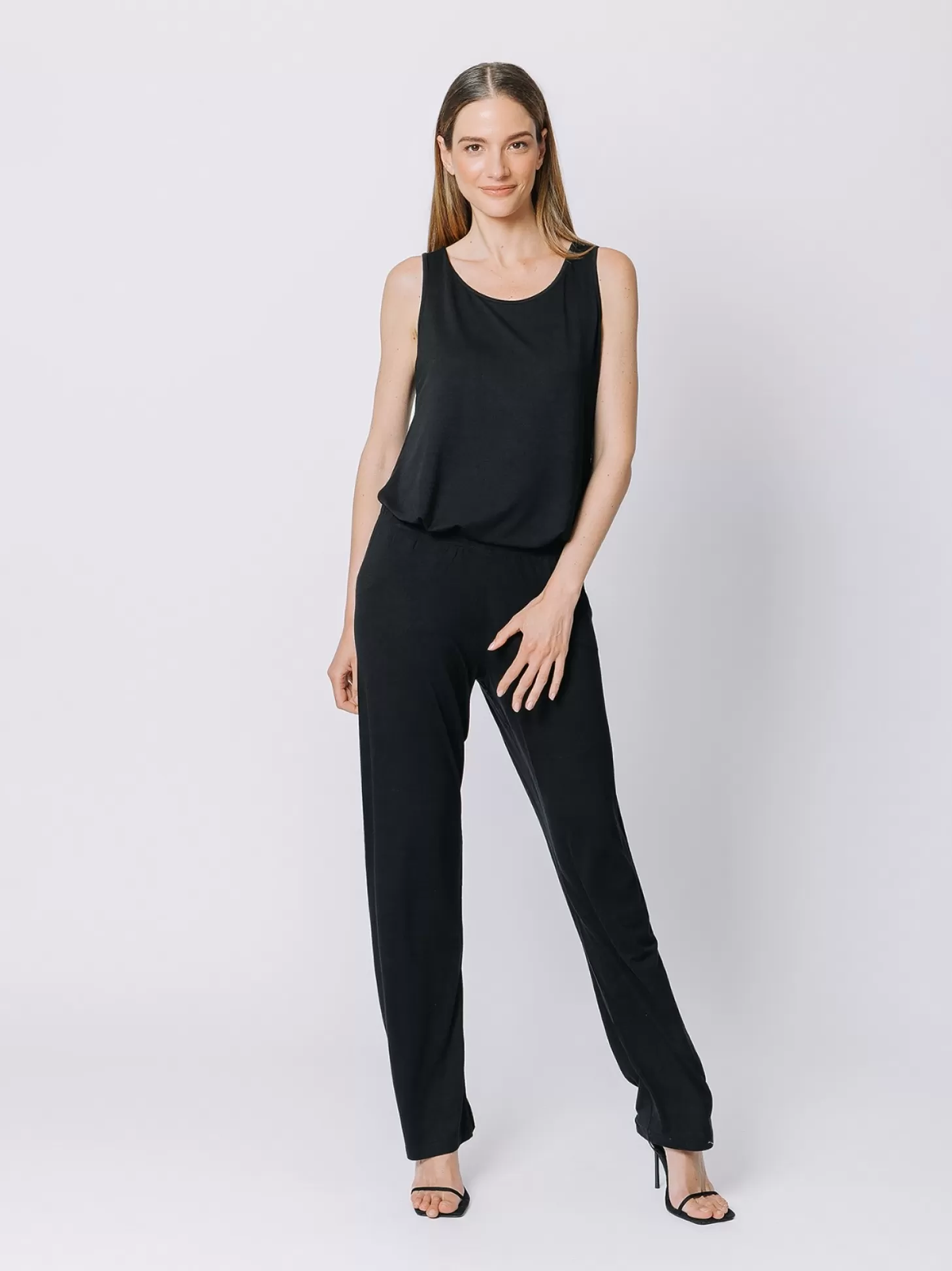 Women Martino Midali Black Jersey Trousers