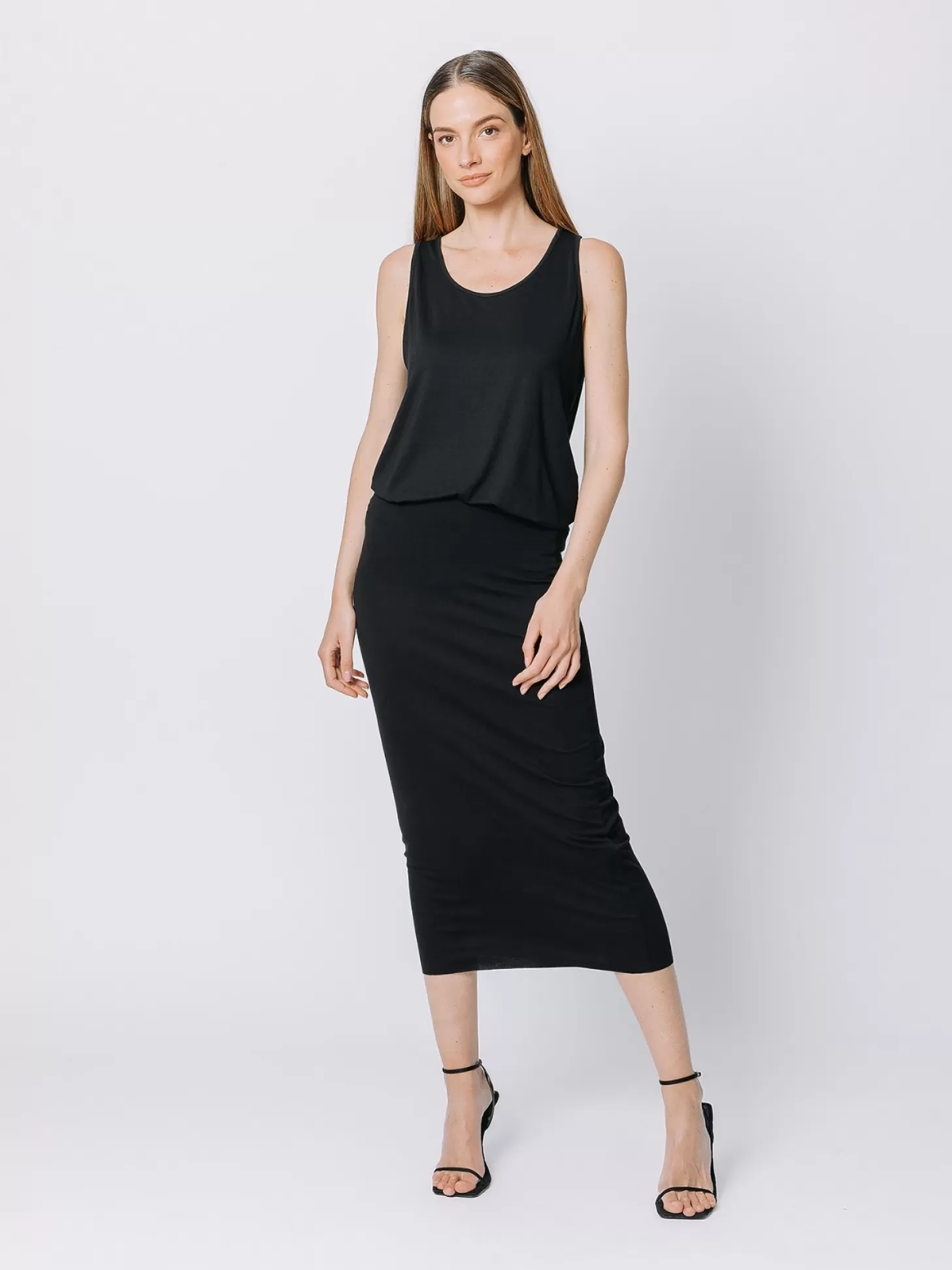 Women Martino Midali Black Pencil Skirt