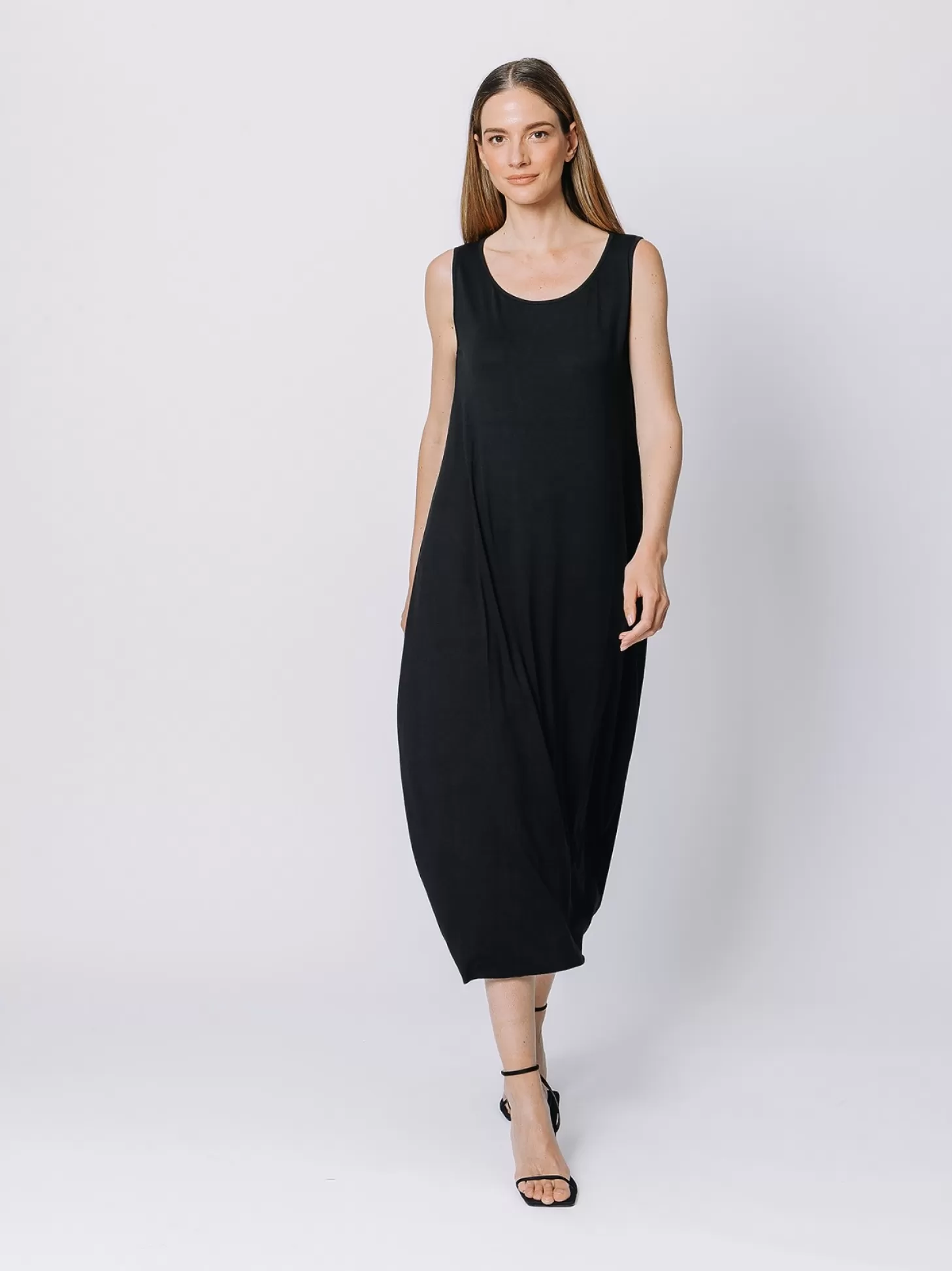 Women Martino Midali Black Tank Top Dress