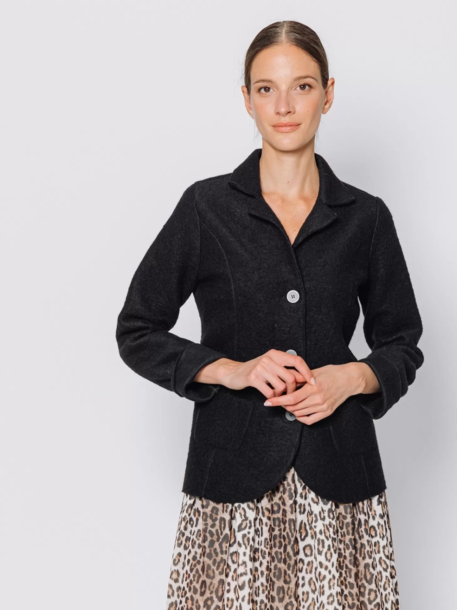 Women Martino Midali Blazer In Lana Cotta