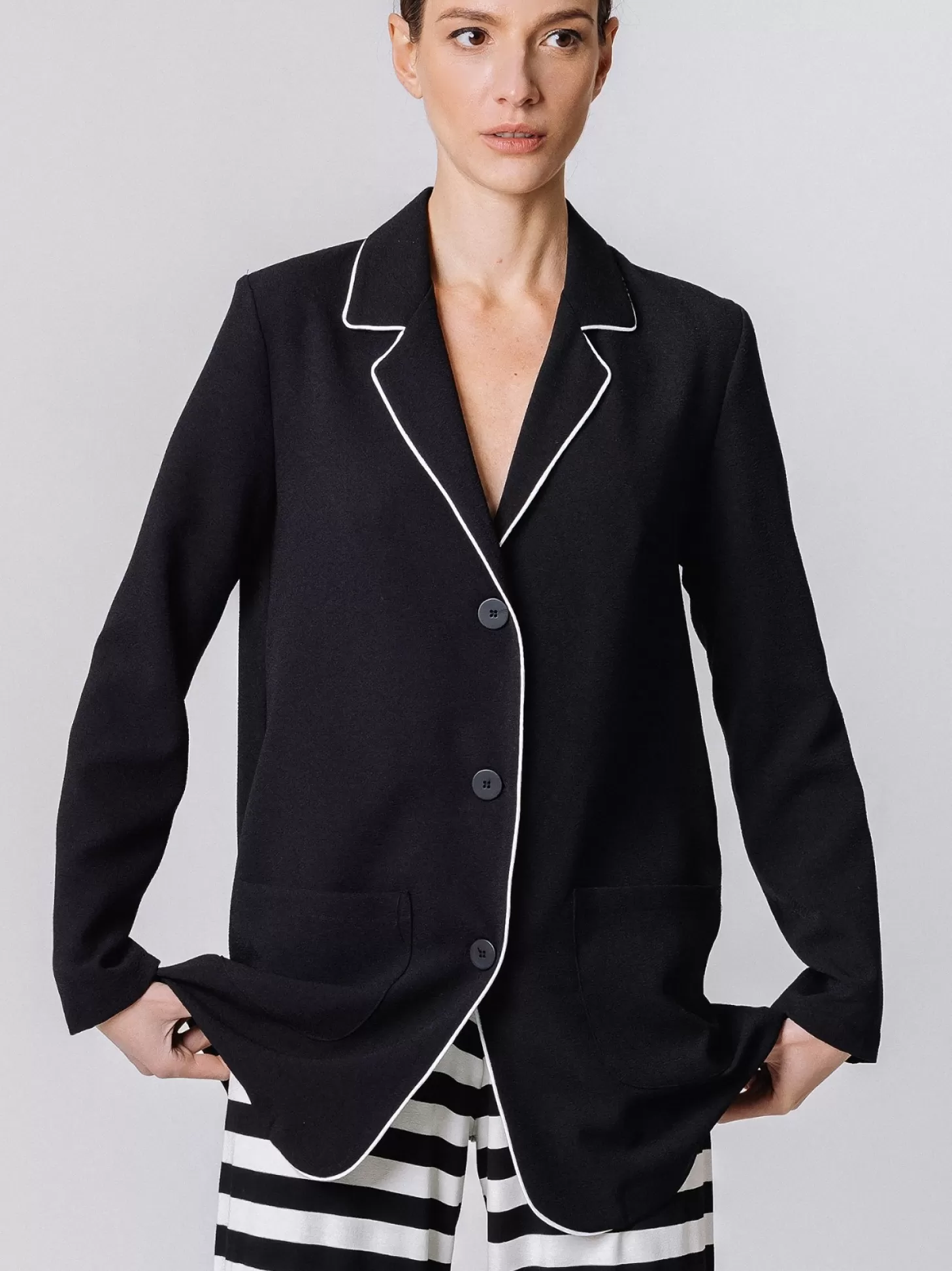 Women Martino Midali Blazer With Piping Details