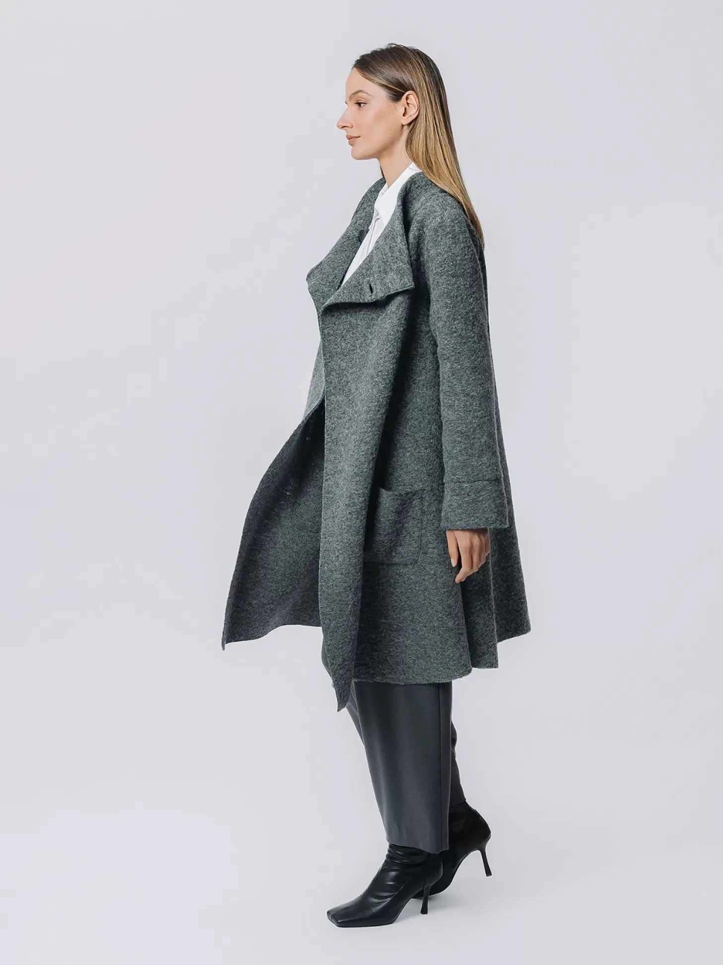 Women Martino Midali Boiled Wool Coat