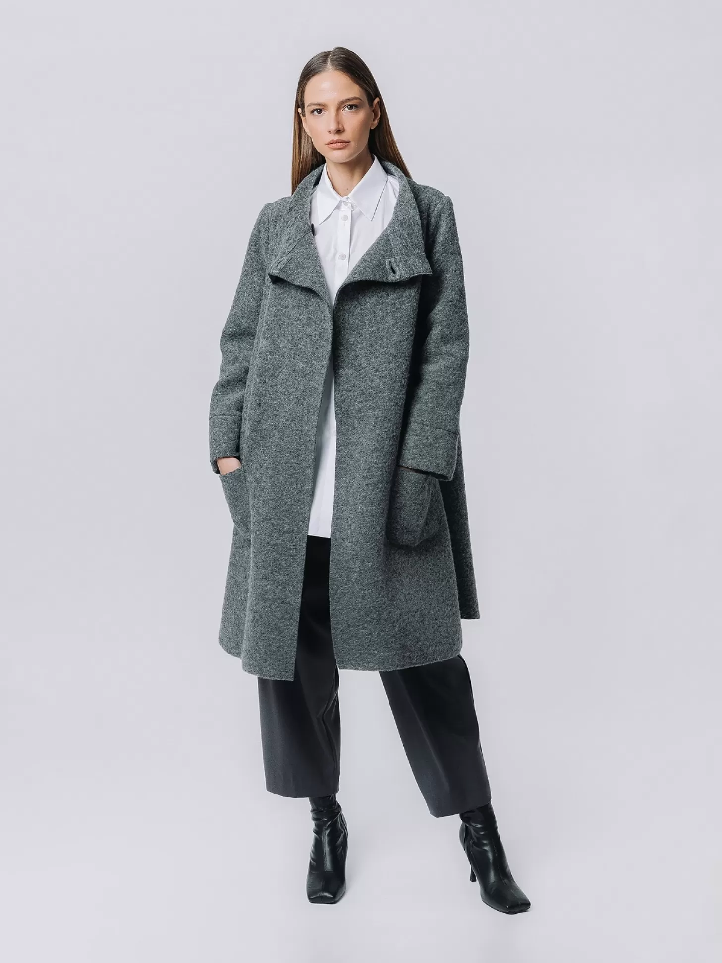 Women Martino Midali Boiled Wool Coat