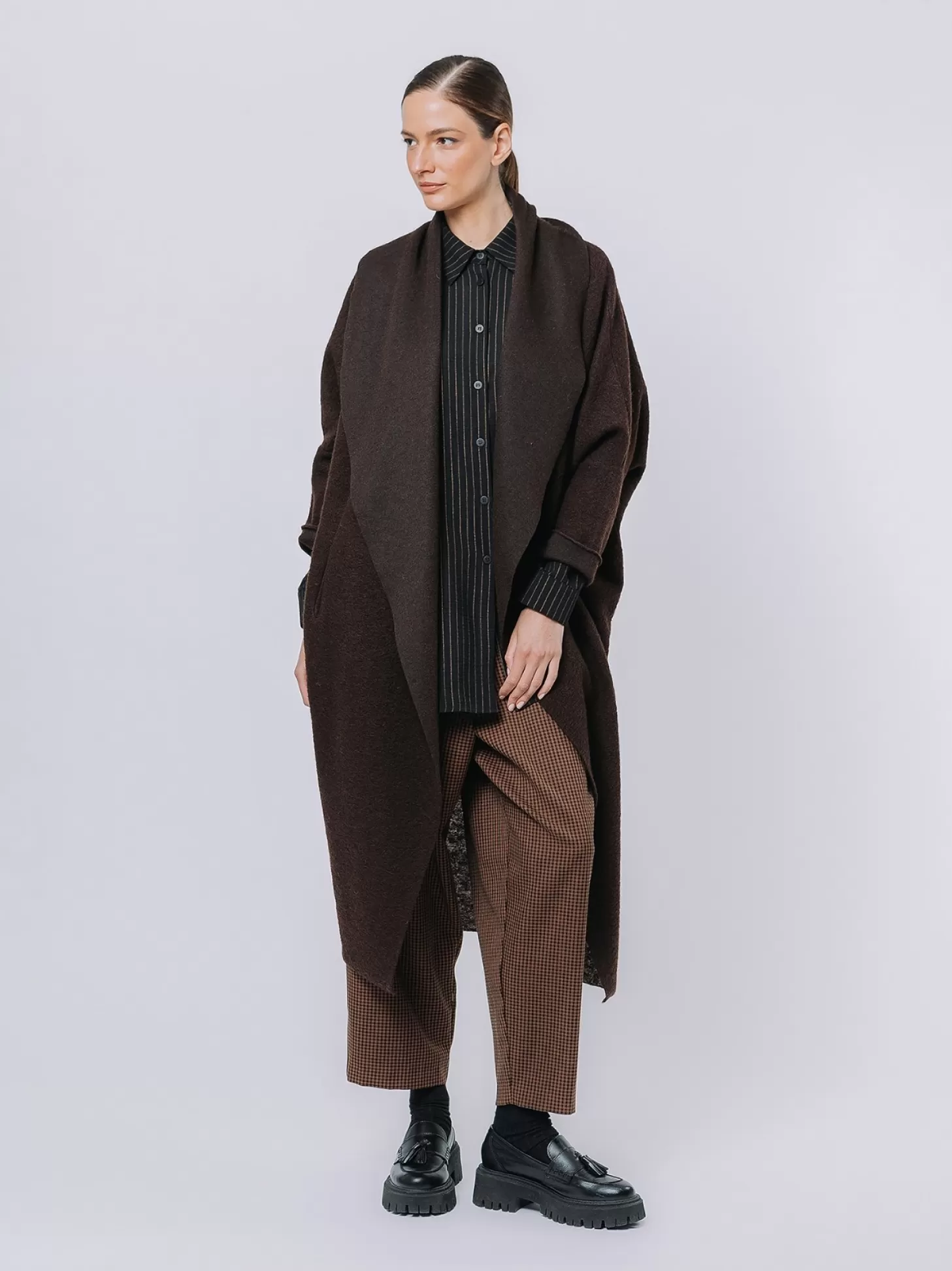 Women Martino Midali Boiled Wool Maxi Cardigan