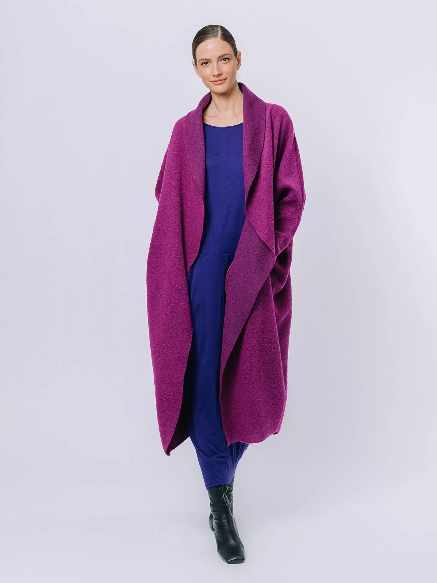 Women Martino Midali Boiled Wool Maxi Cardigan