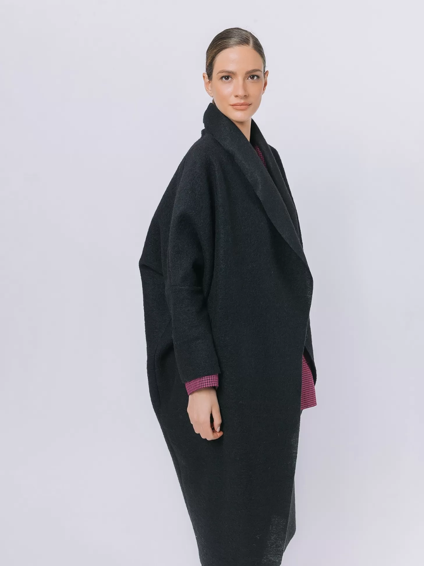 Women Martino Midali Boiled Wool Maxi Cardigan