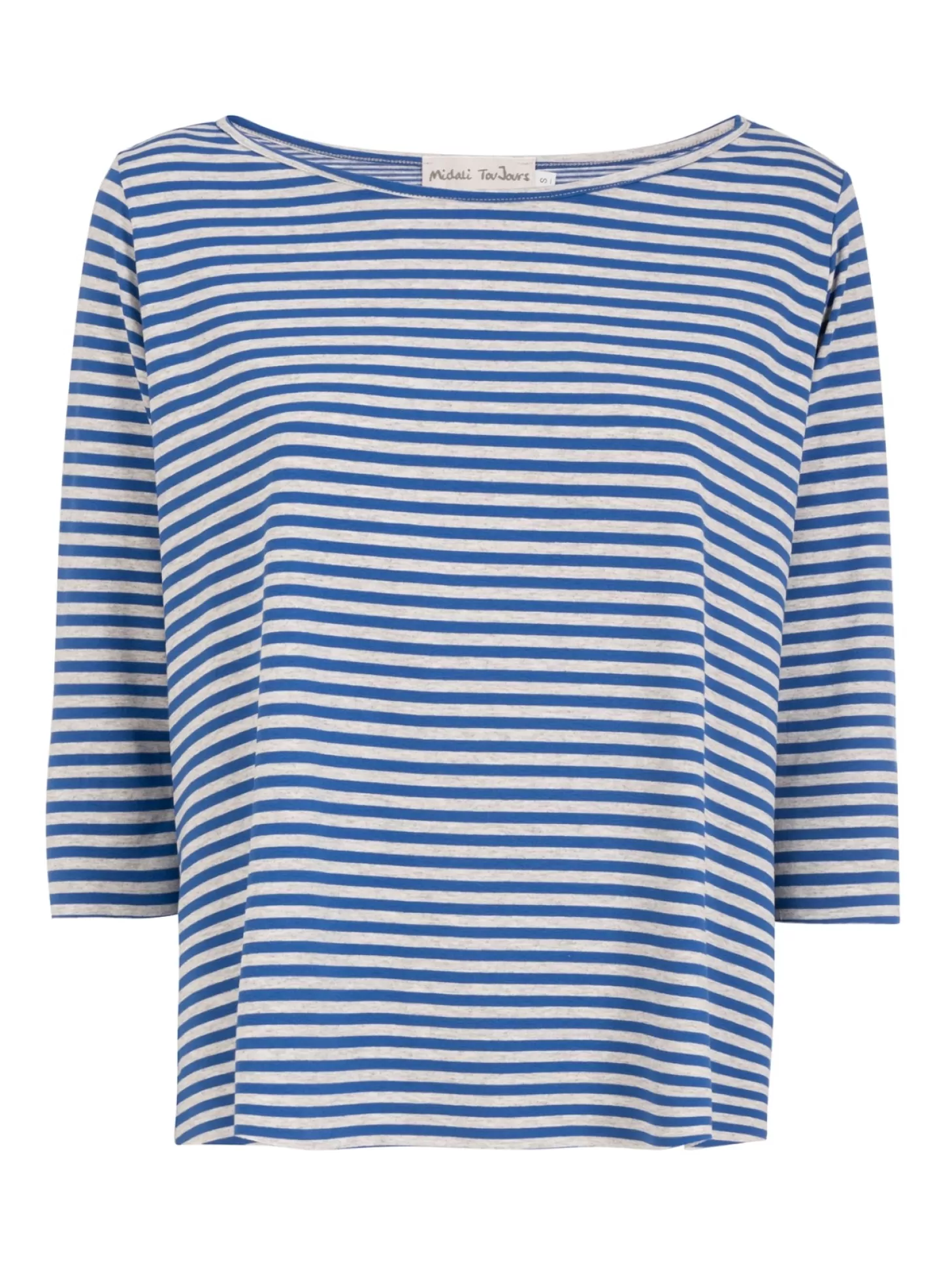 Women Martino Midali Boxy T-Shirt A Righe Irregolare