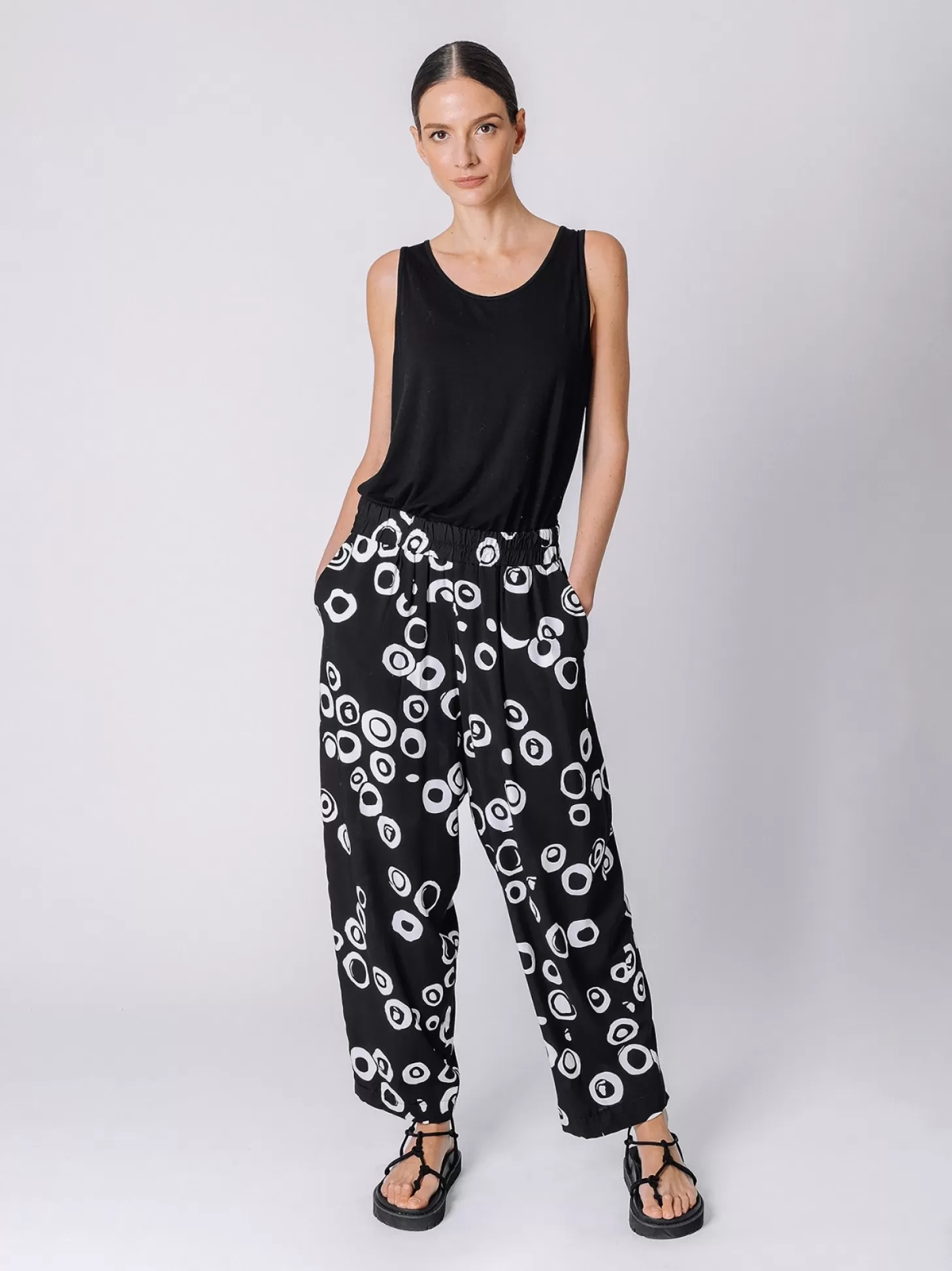 Women Martino Midali Bubble Print Loose-Fit Trousers