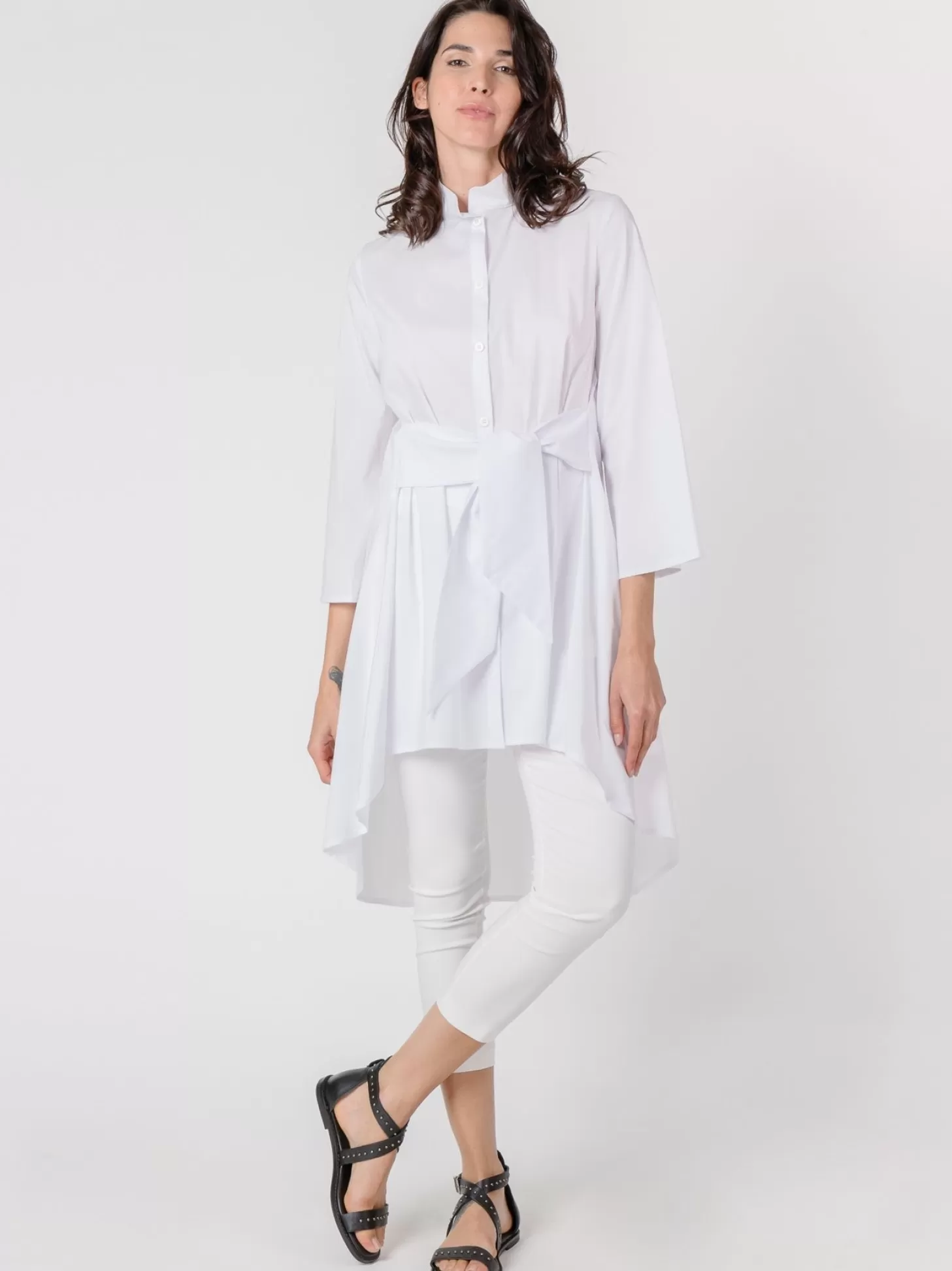 Women Martino Midali Camicia Asimmetrica Con Cintura