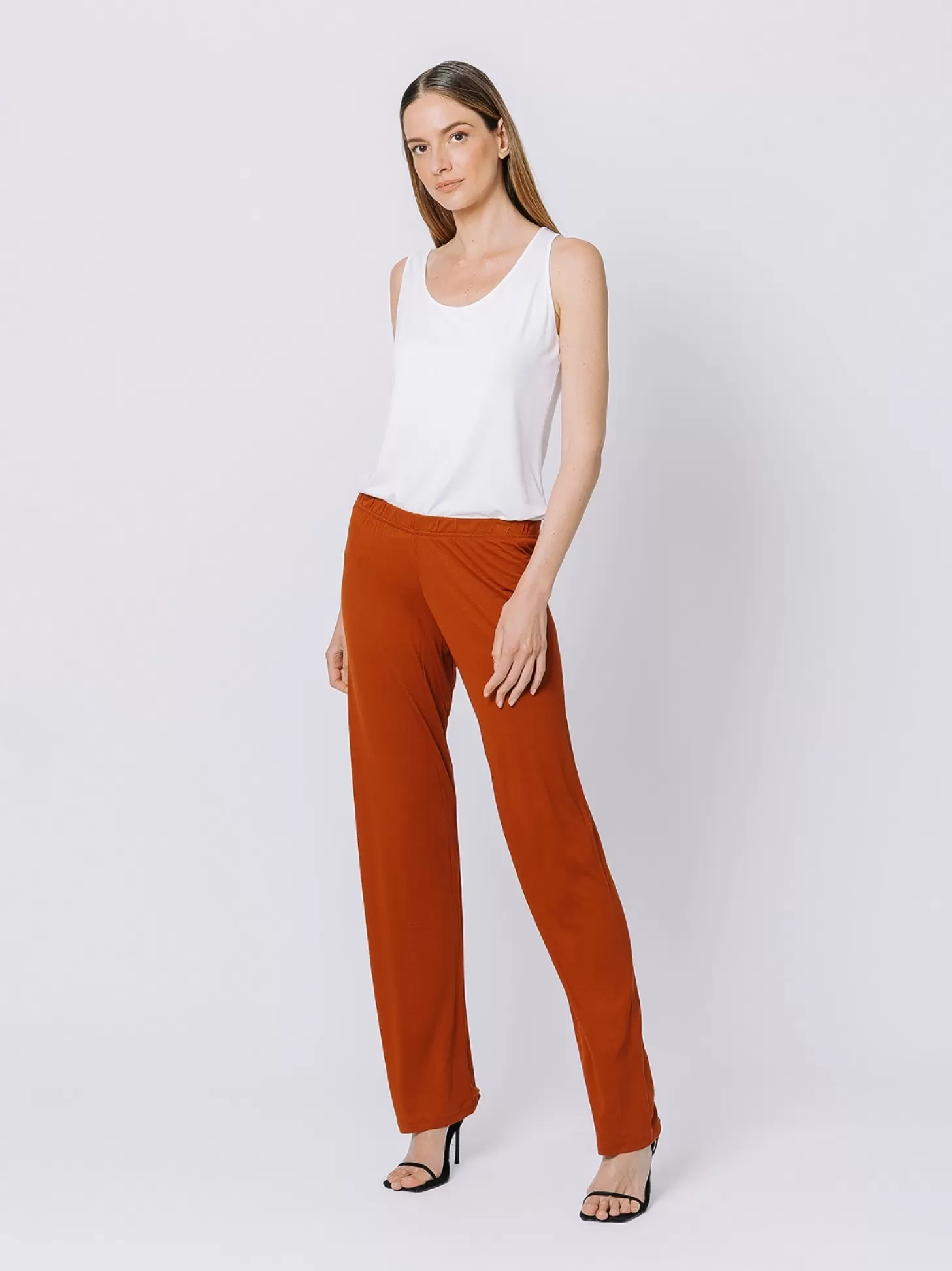 Women Martino Midali Copper Jersey Trousers