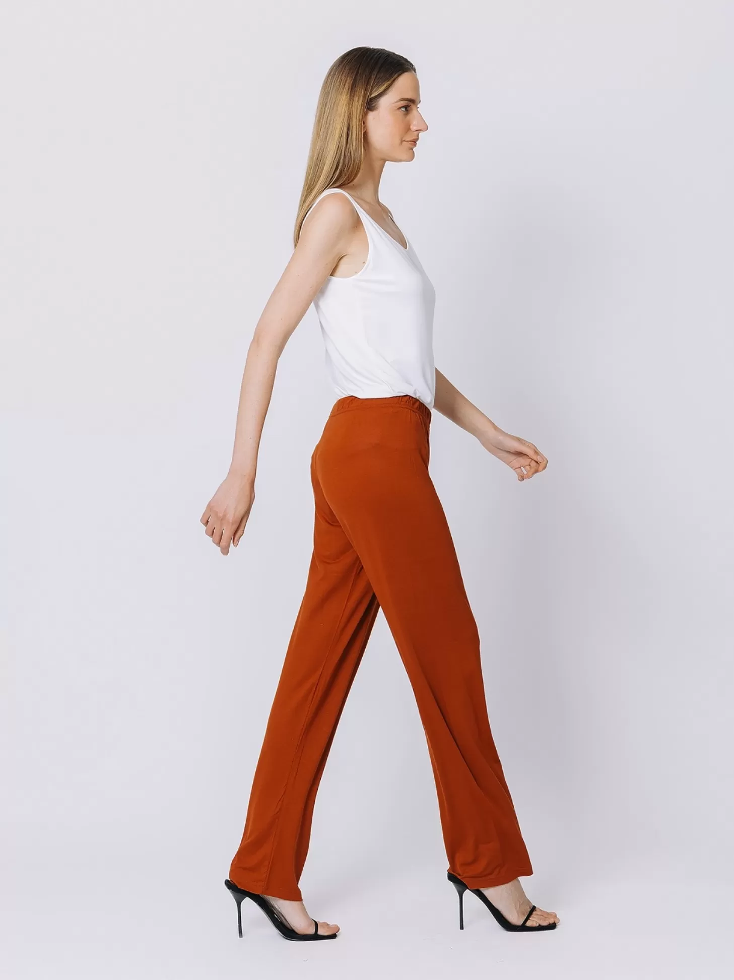 Women Martino Midali Copper Jersey Trousers