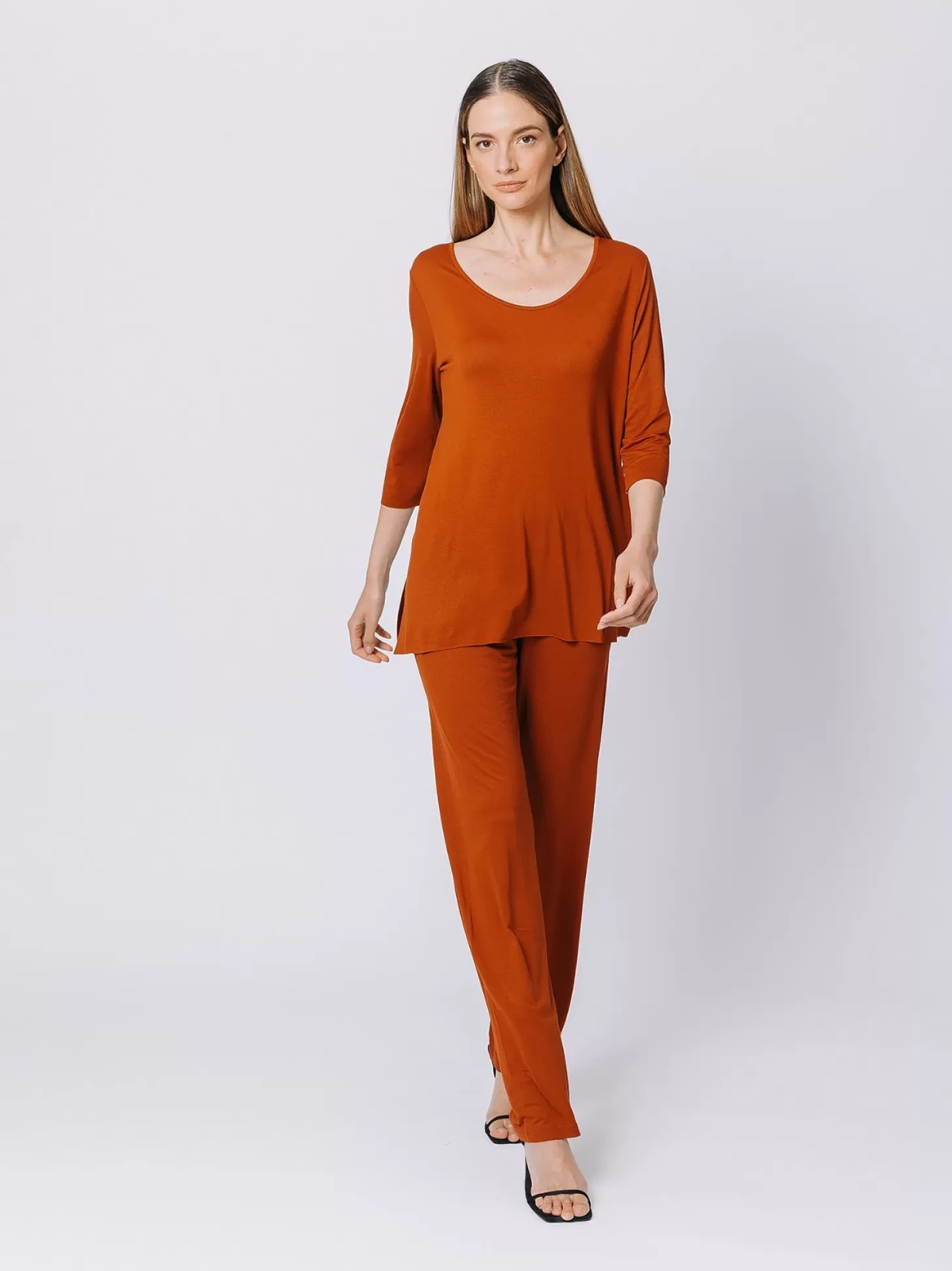 Women Martino Midali Copper Long Boxy T-Shirt