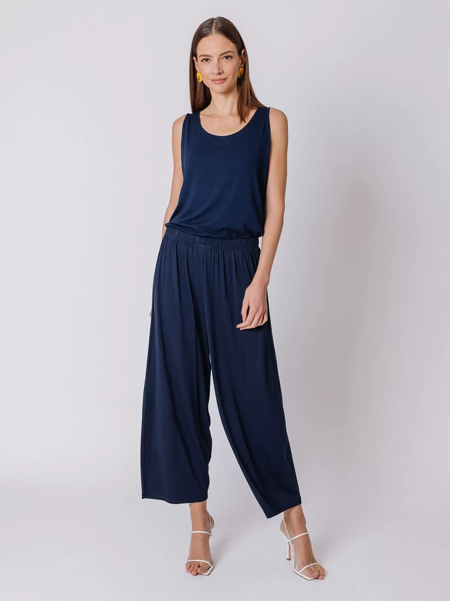 Women Martino Midali Cropped Trousers In Jersey