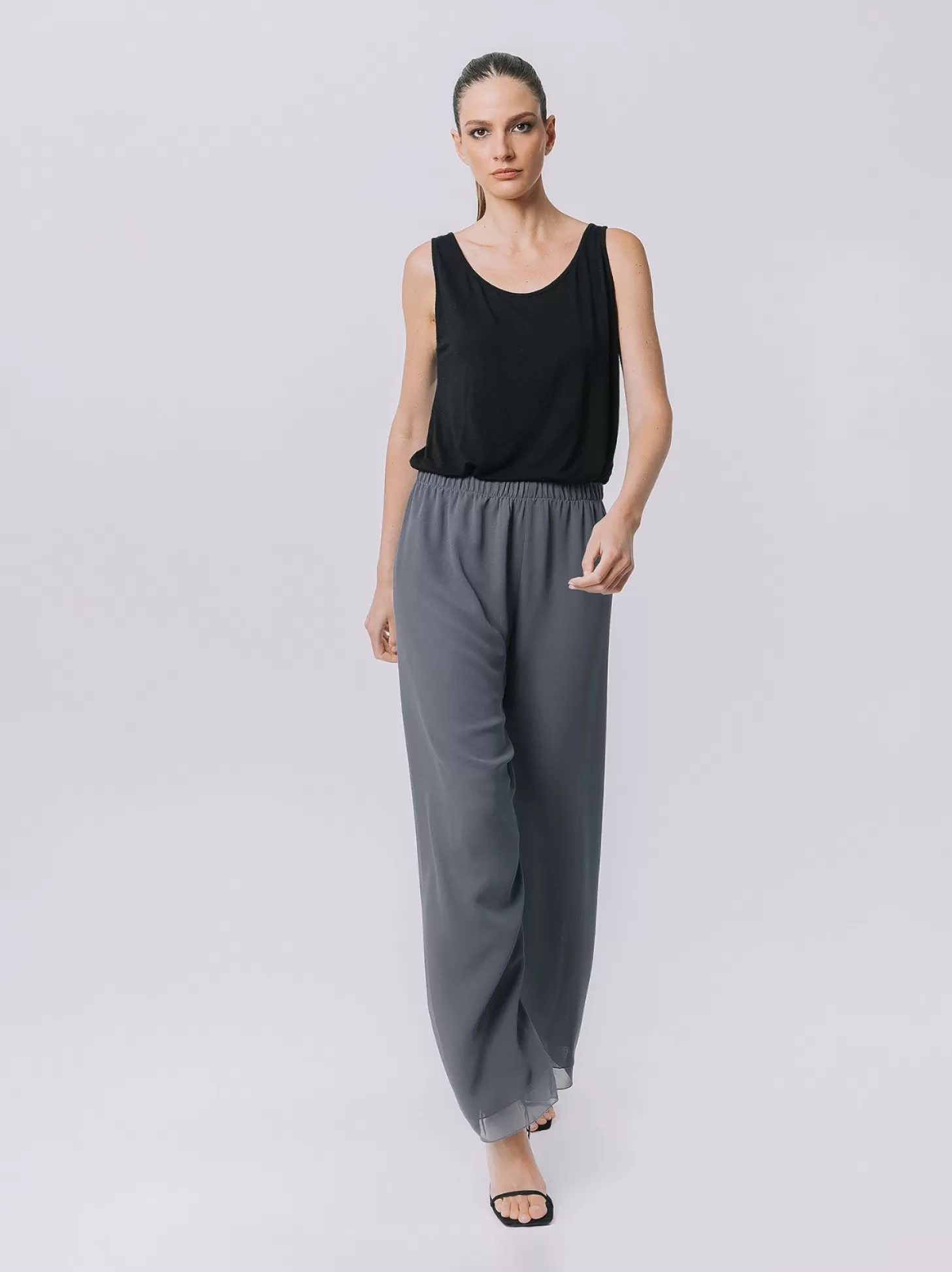 Women Martino Midali Double Chiffon Trousers