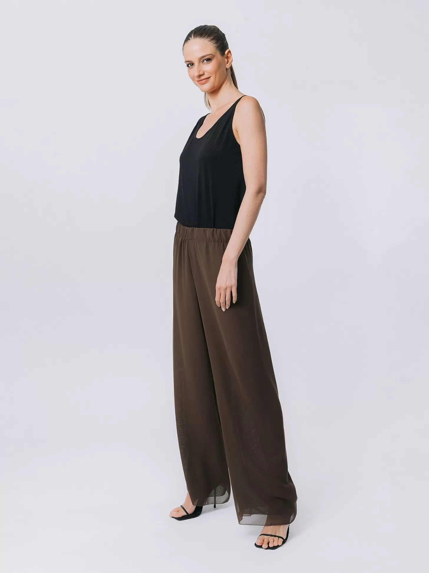 Women Martino Midali Double Chiffon Trousers