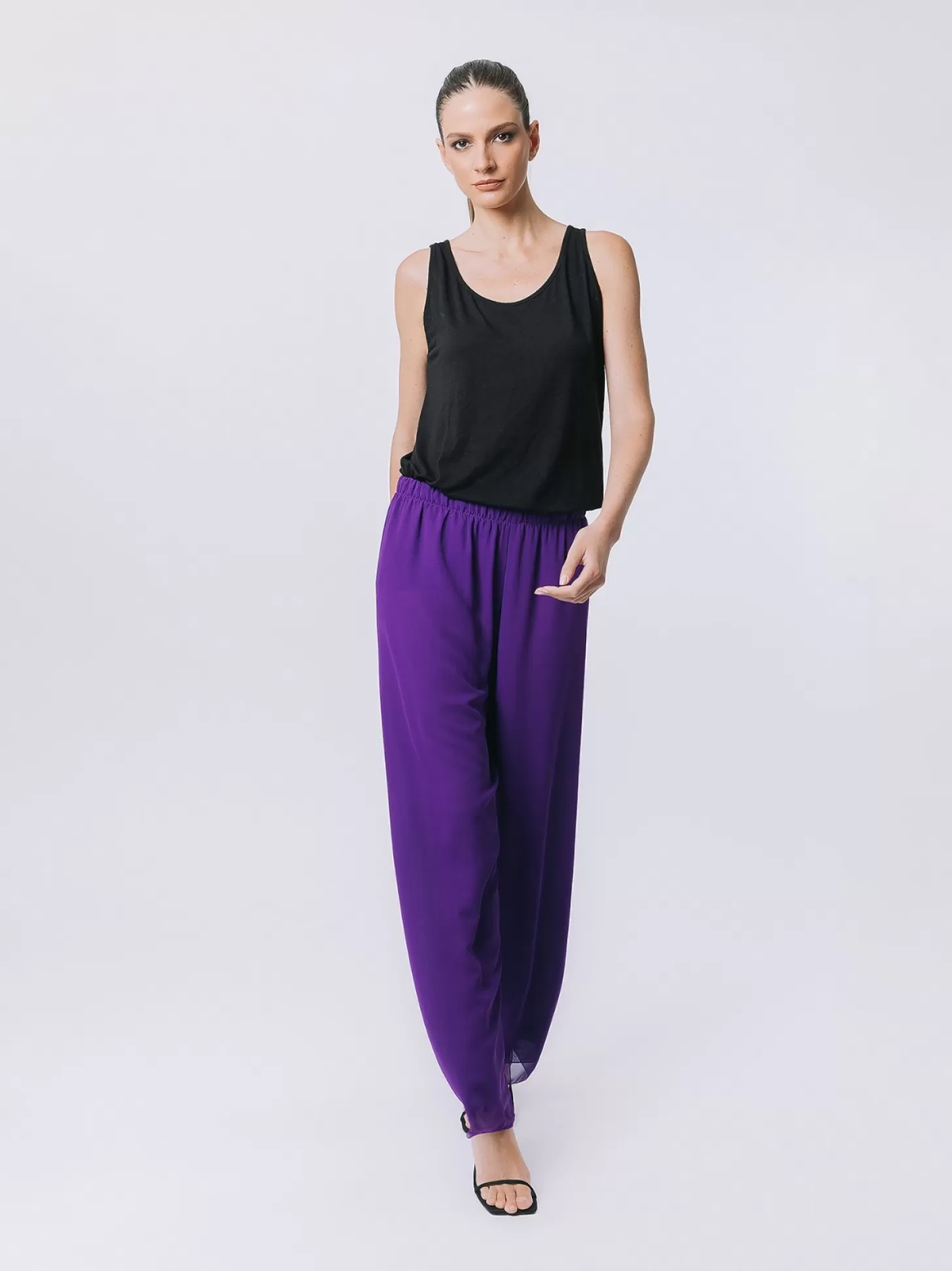 Women Martino Midali Double Chiffon Trousers