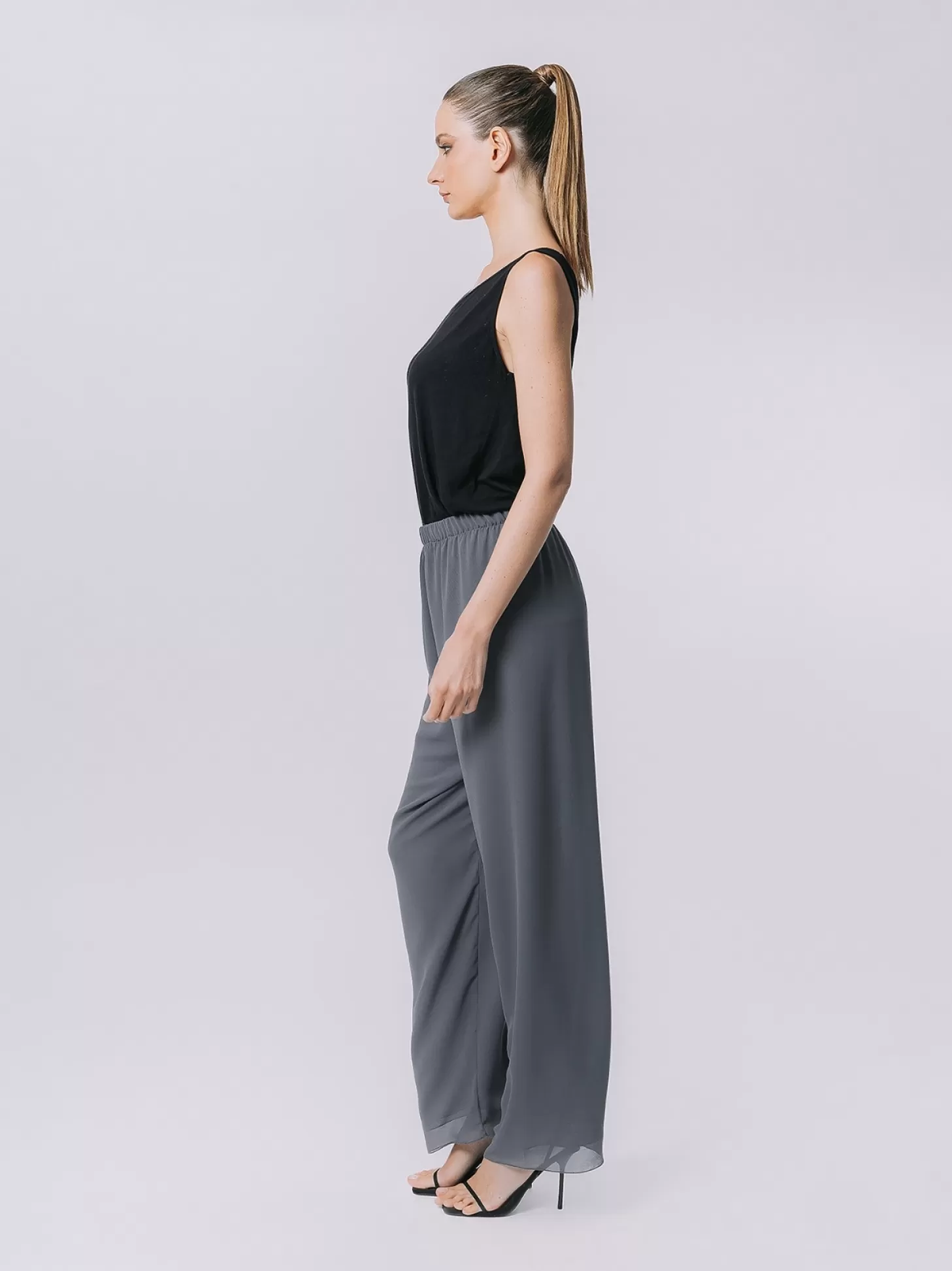 Women Martino Midali Double Chiffon Trousers