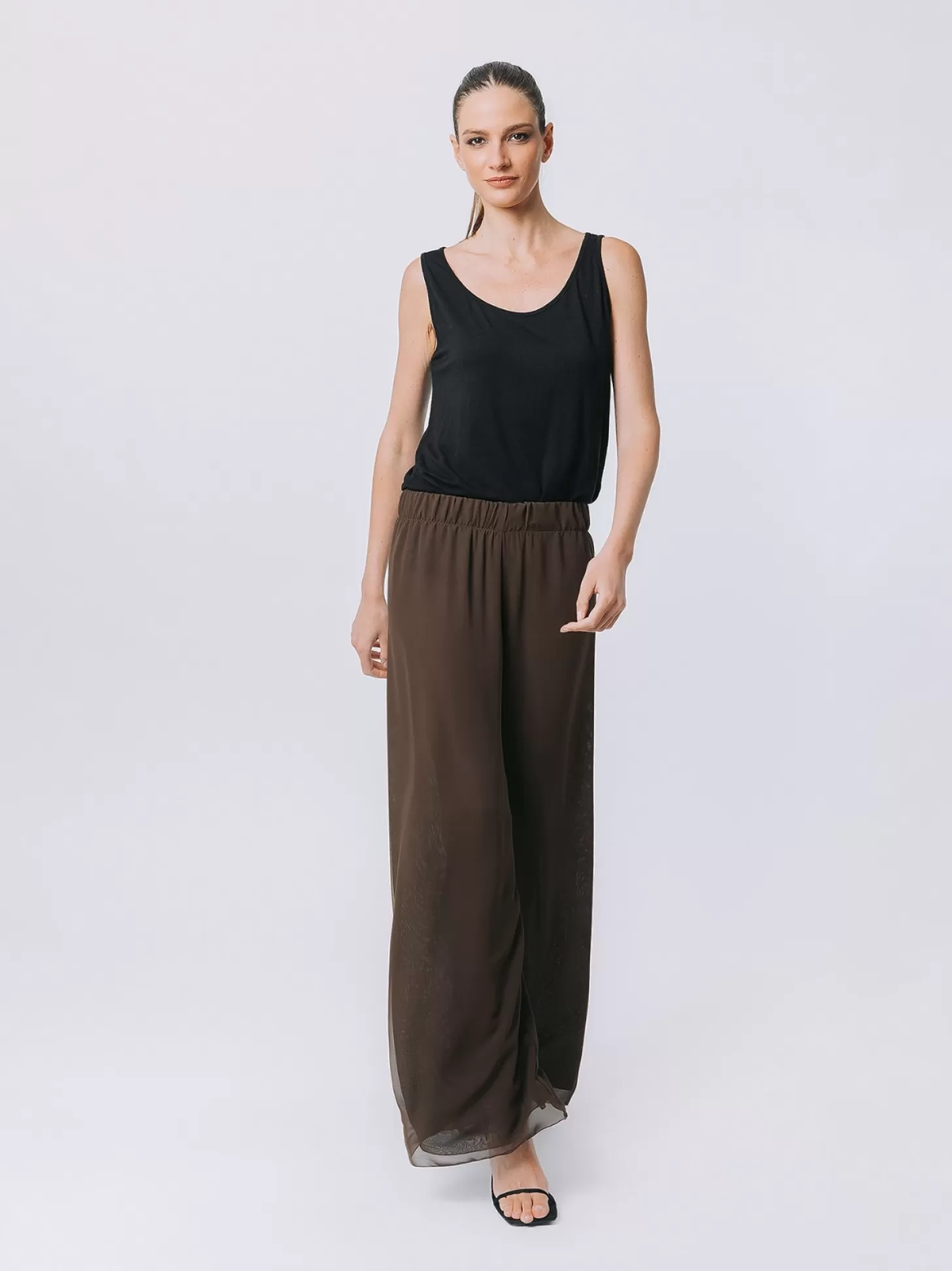 Women Martino Midali Double Chiffon Trousers