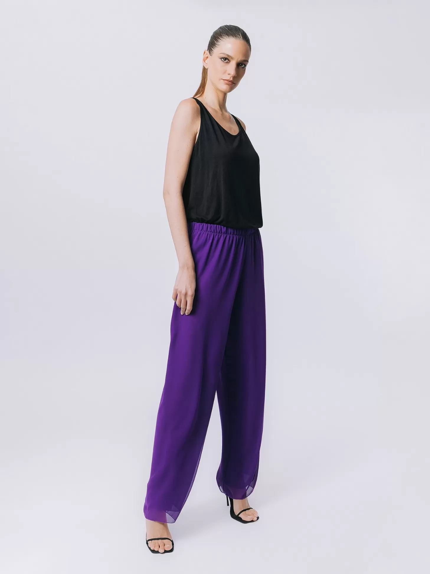 Women Martino Midali Double Chiffon Trousers