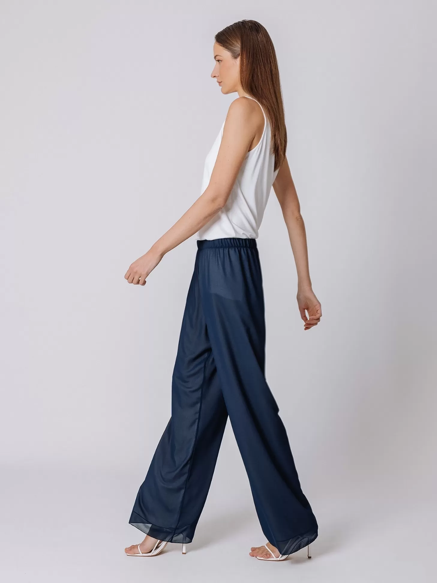 Women Martino Midali Double Chiffon Trousers