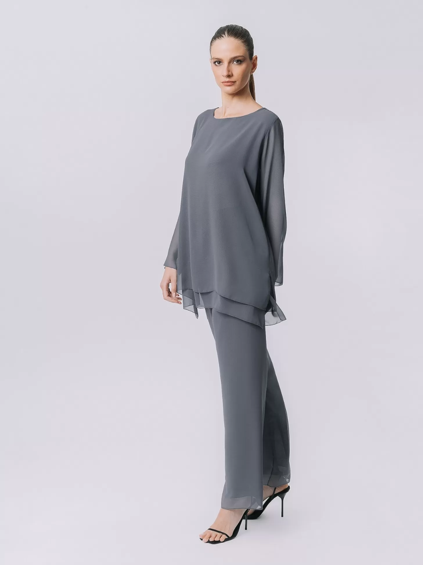 Women Martino Midali Double Chiffon T-Shirt