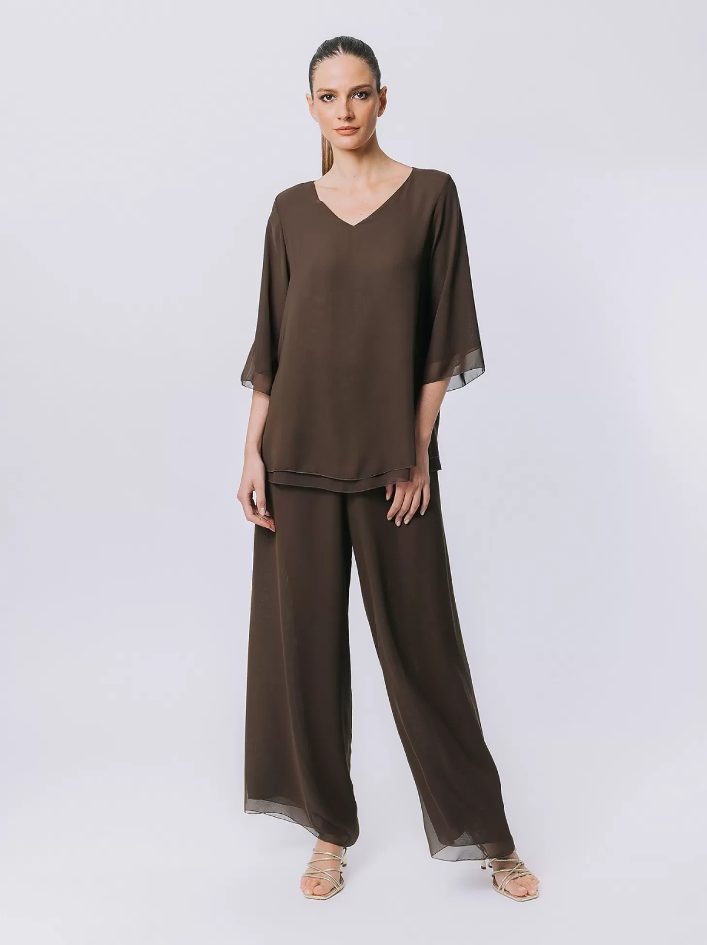 Women Martino Midali Double Chiffon T-Shirt