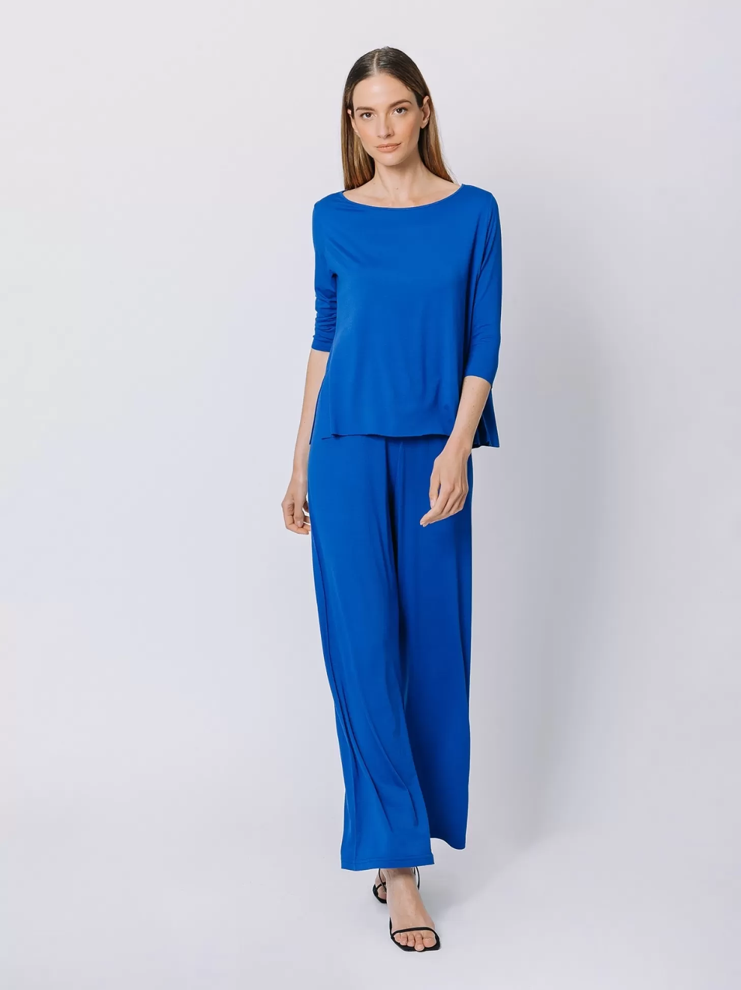 Women Martino Midali Electric Blue Boxy T-Shirt