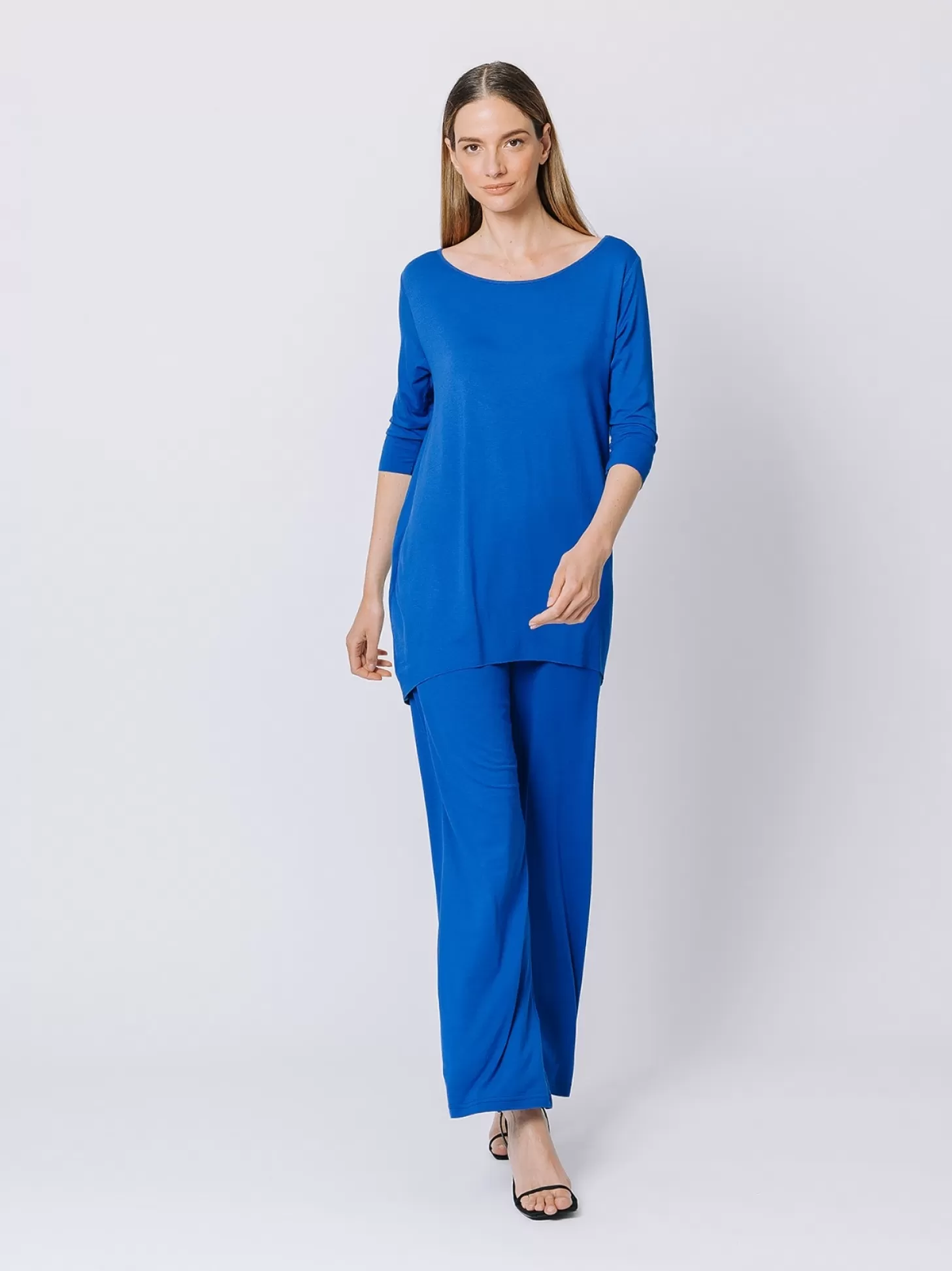 Women Martino Midali Electric Blue Cocoon T-Shirt