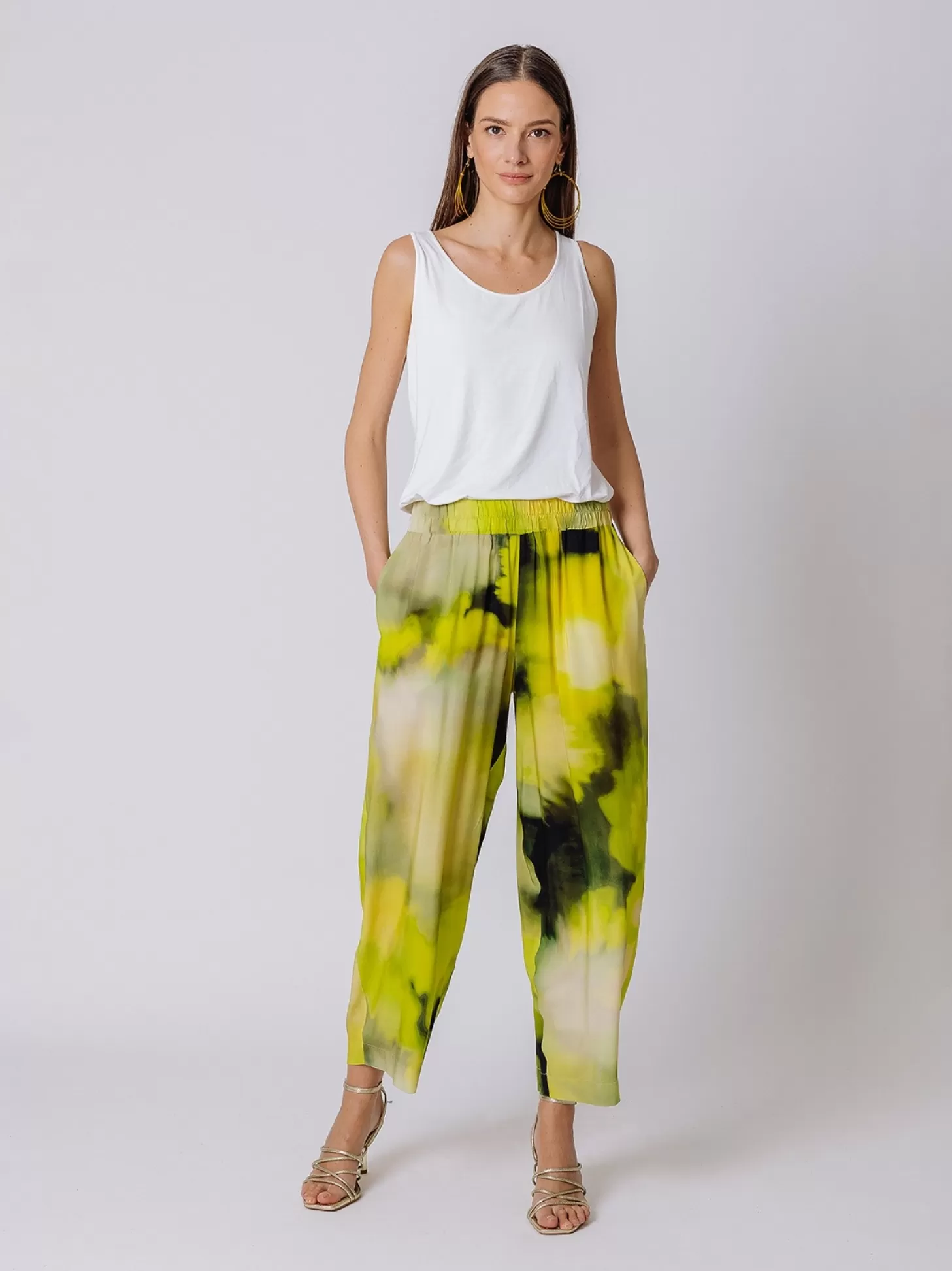 Women Martino Midali Flower Power Loose Trousers