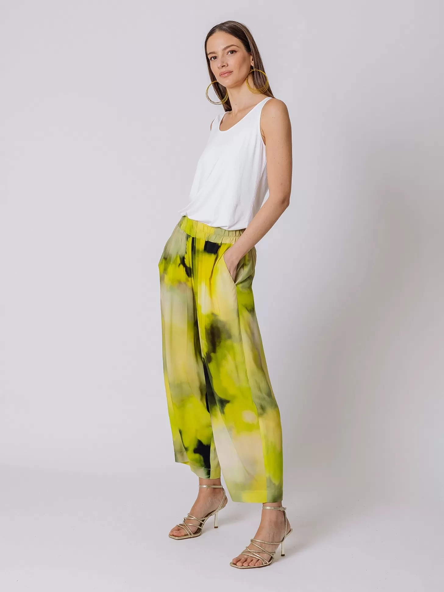 Women Martino Midali Flower Power Loose Trousers