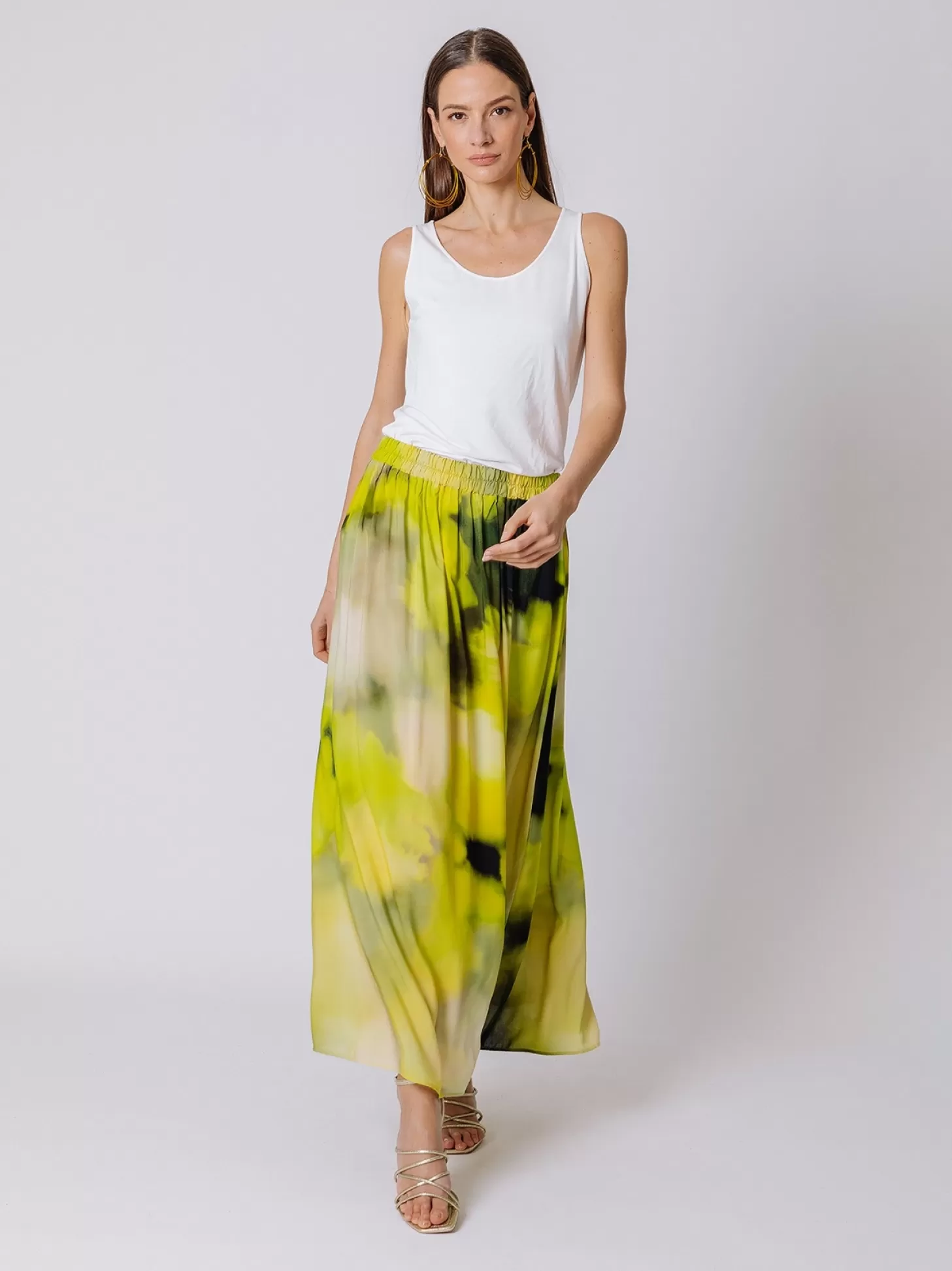 Women Martino Midali Flower Power Maxi Skirt