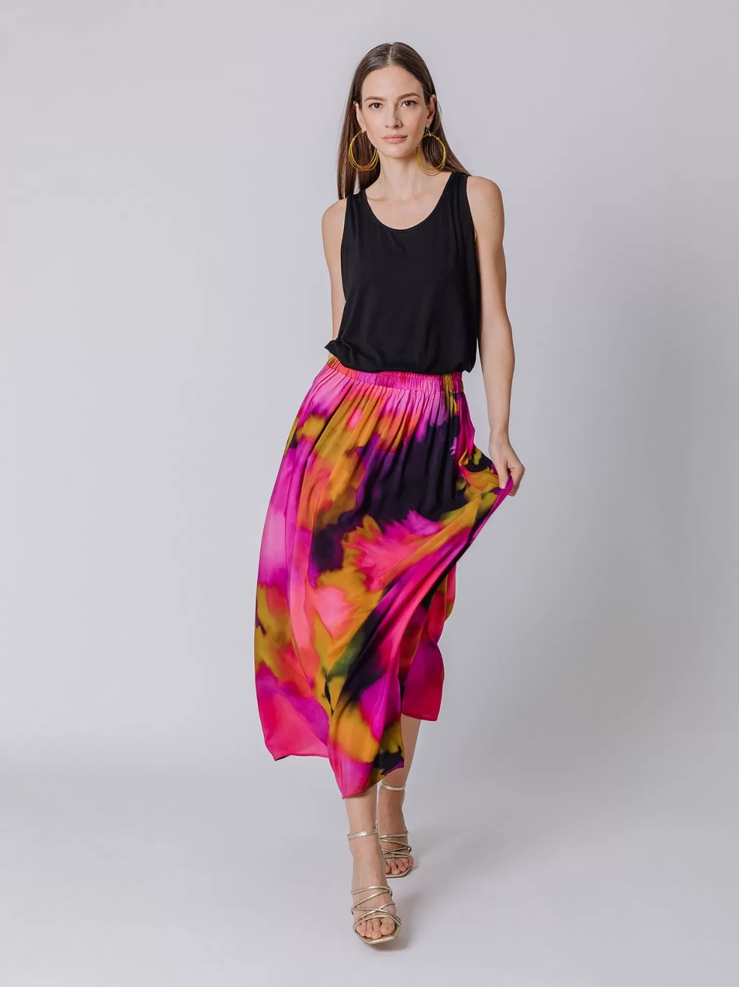 Women Martino Midali Flower Power Maxi Skirt