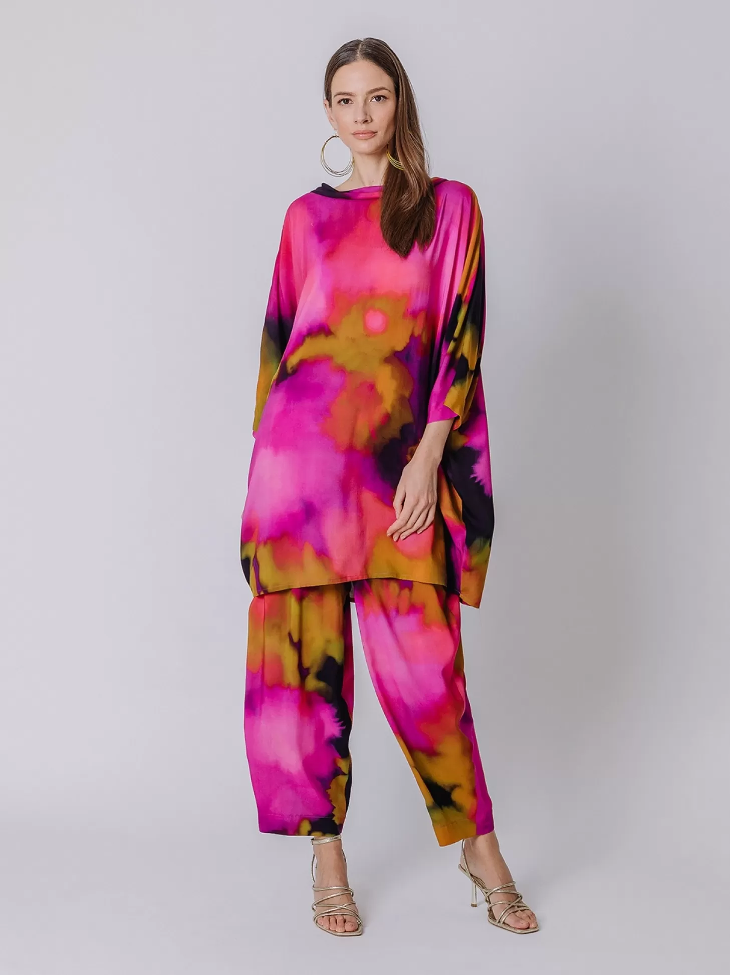 Women Martino Midali Flower Power Oversize Blouse