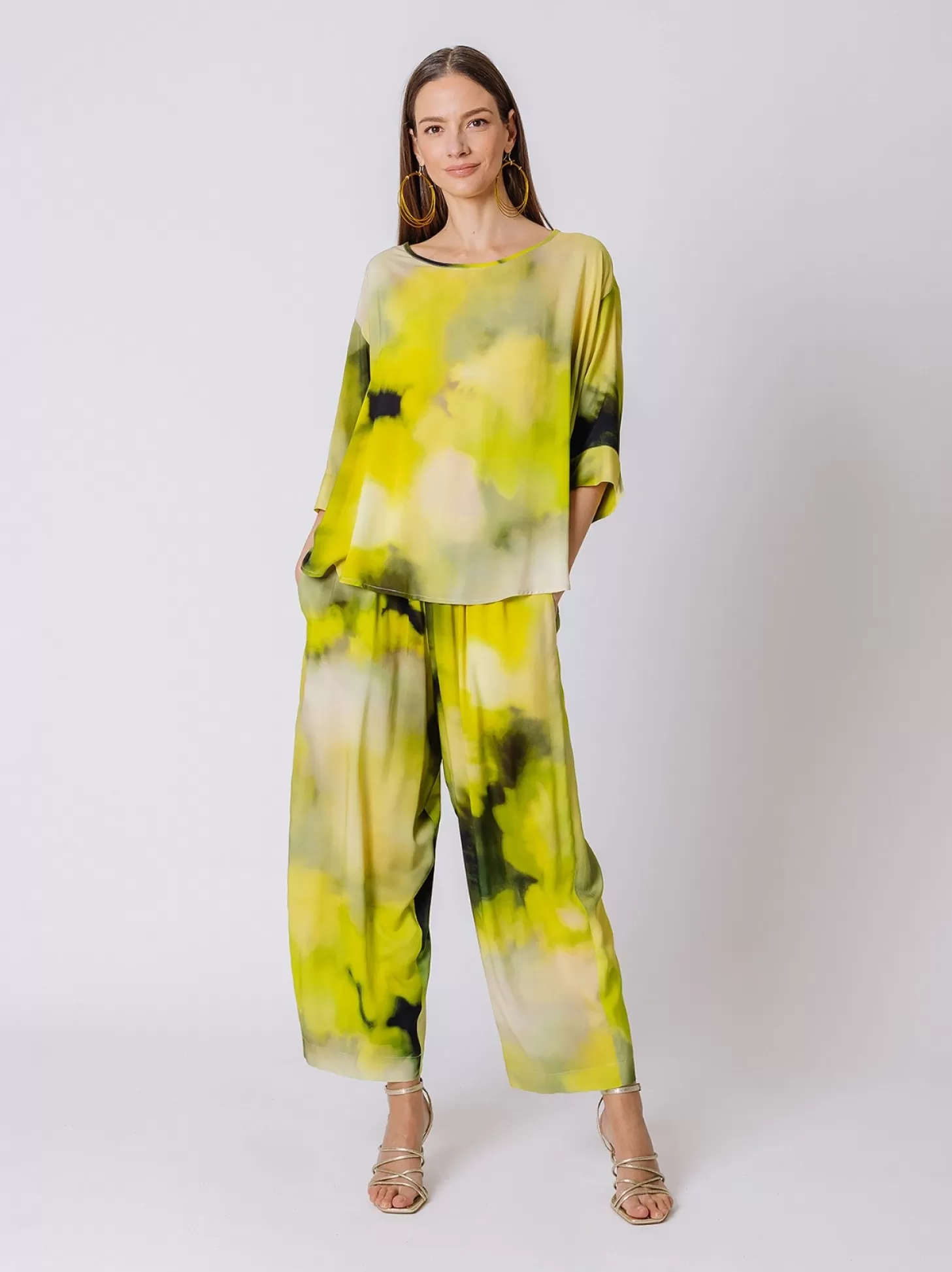 Women Martino Midali Flower Power Roundneck Blouse