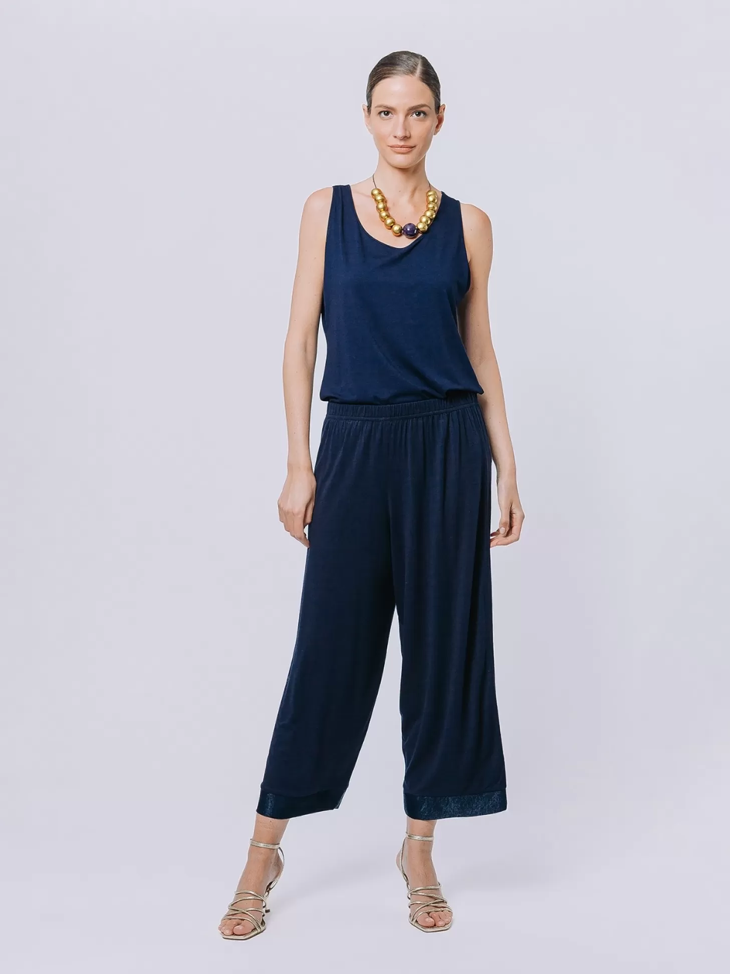 Women Martino Midali Iridescent Cropped Trousers