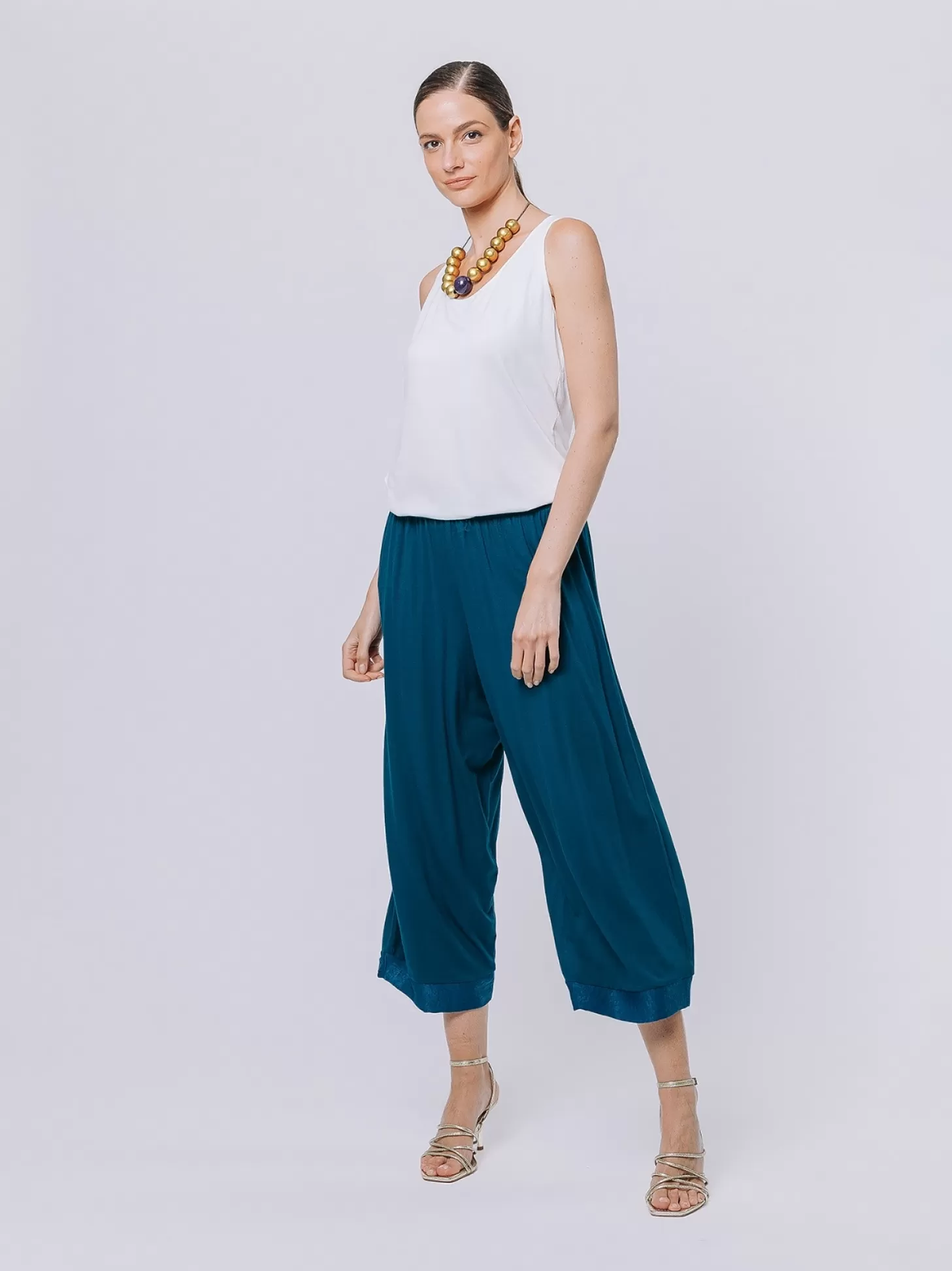 Women Martino Midali Iridescent Cropped Trousers