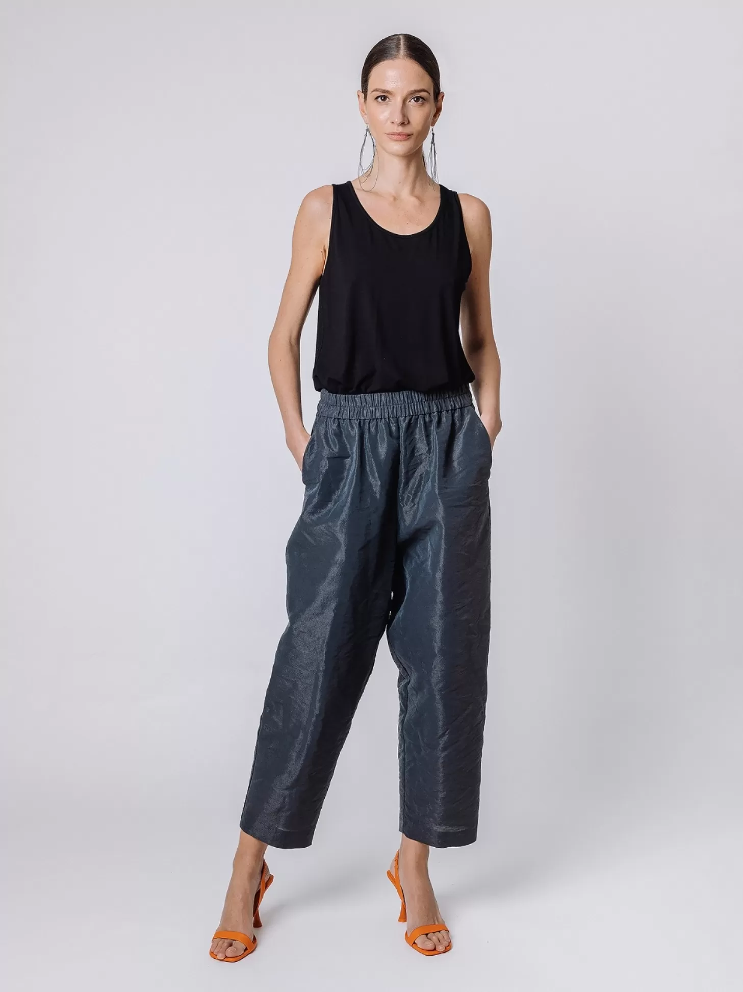 Women Martino Midali Laminated Trousers