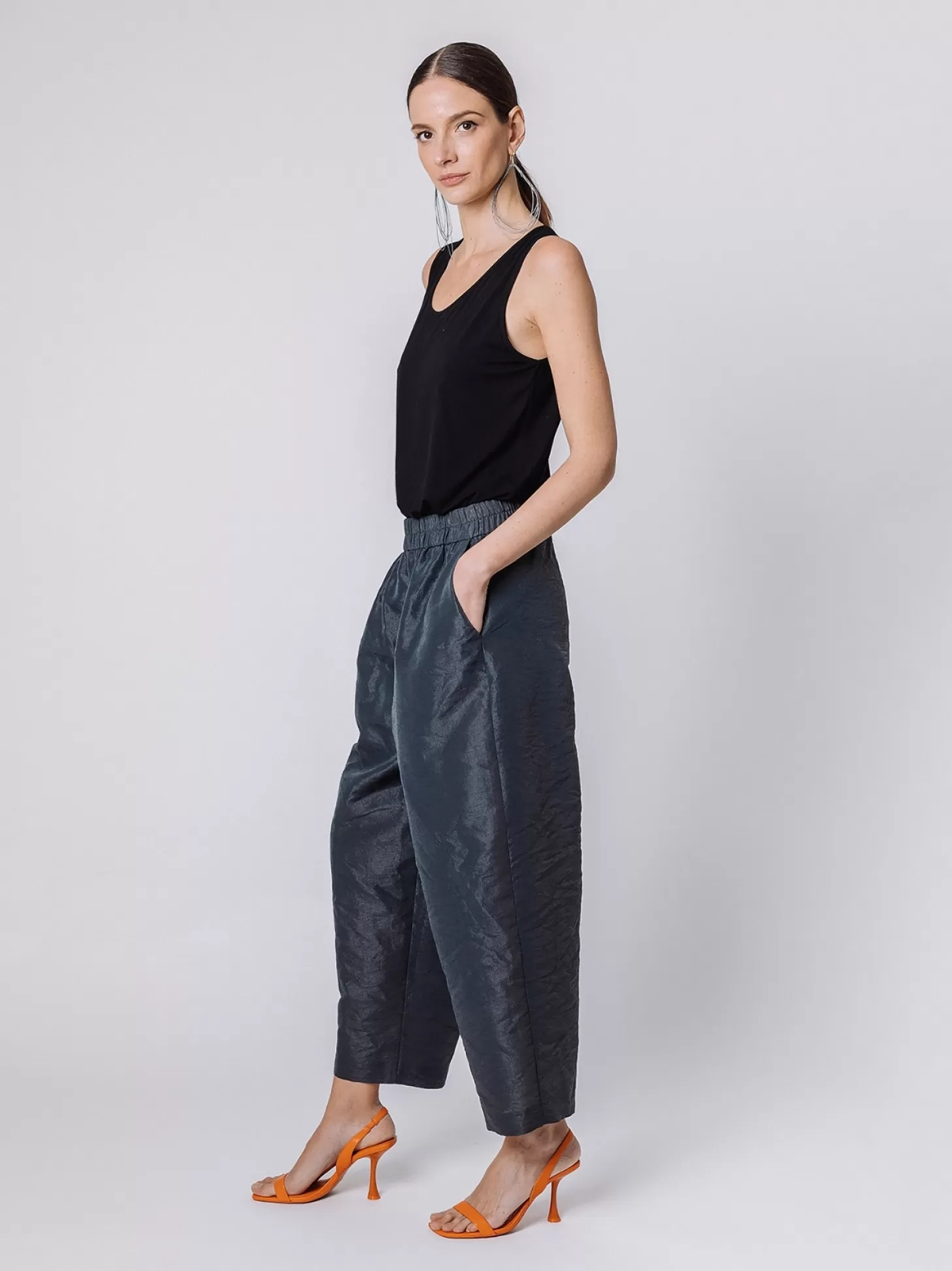 Women Martino Midali Laminated Trousers