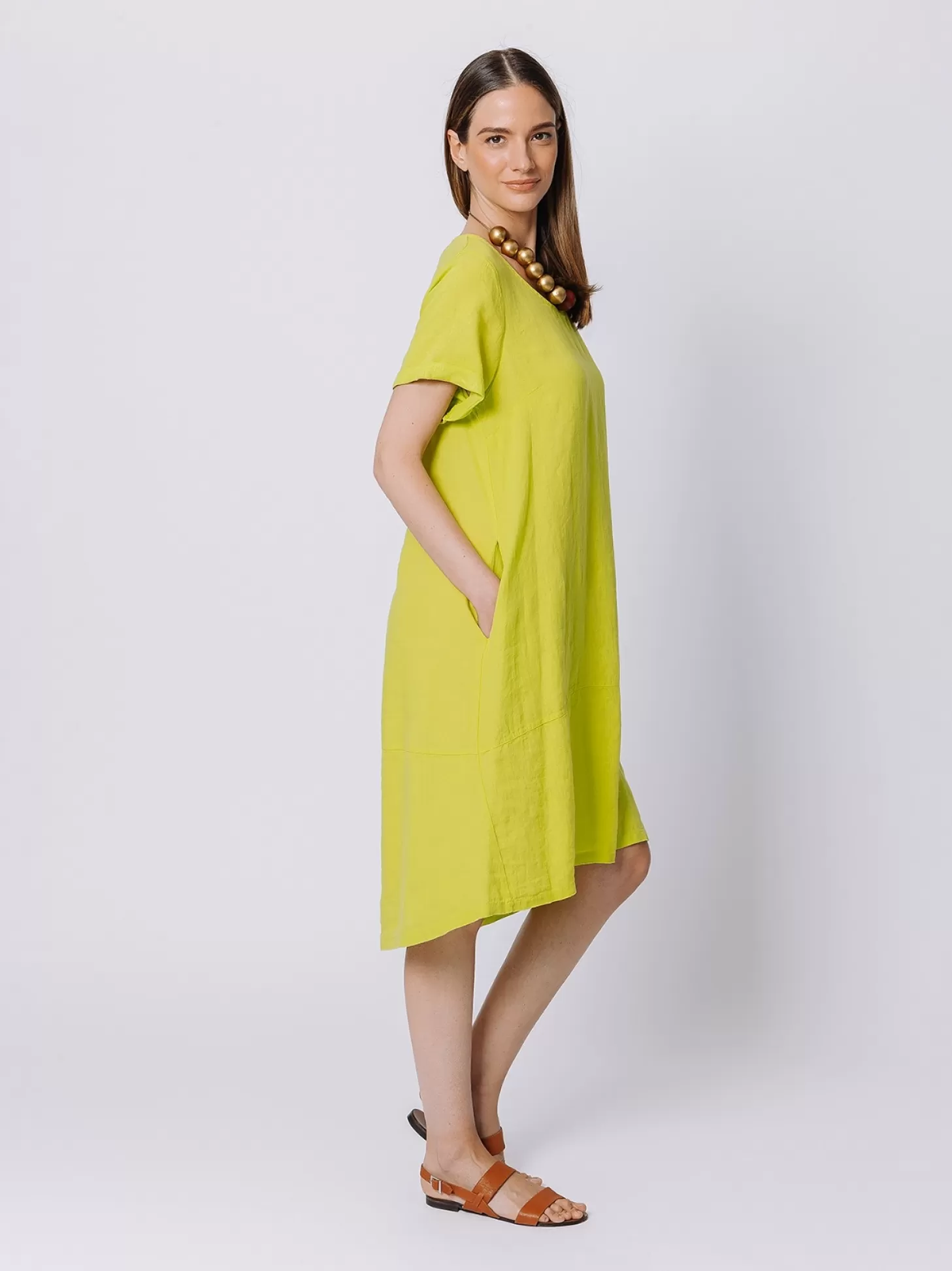 Women Martino Midali Linen Flare Dress