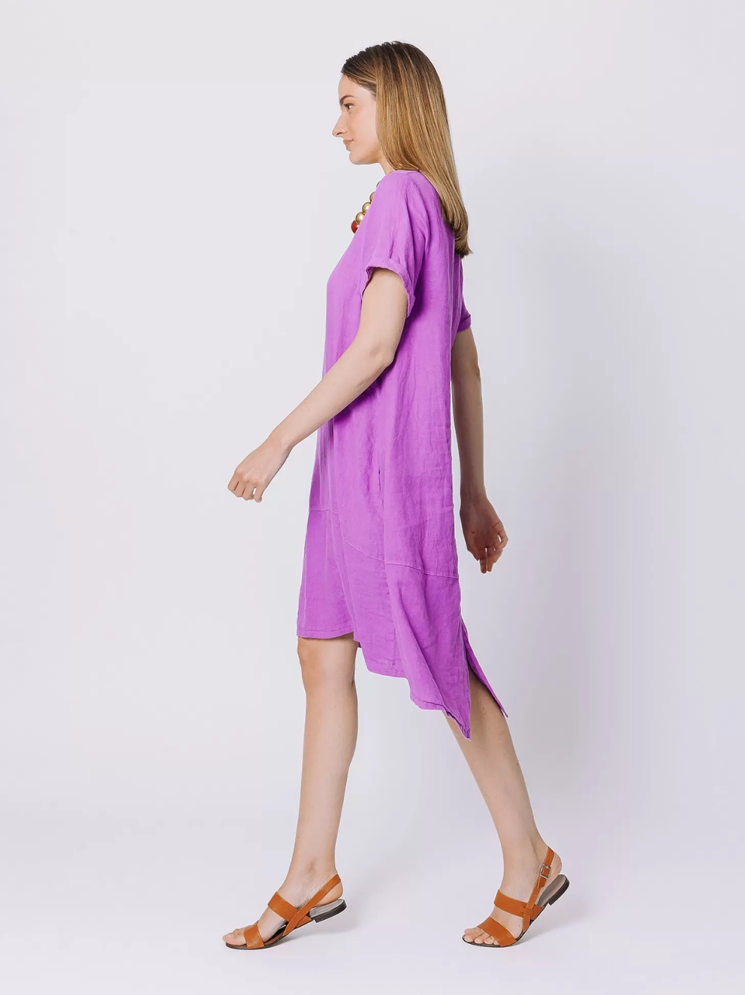 Women Martino Midali Linen Flare Dress