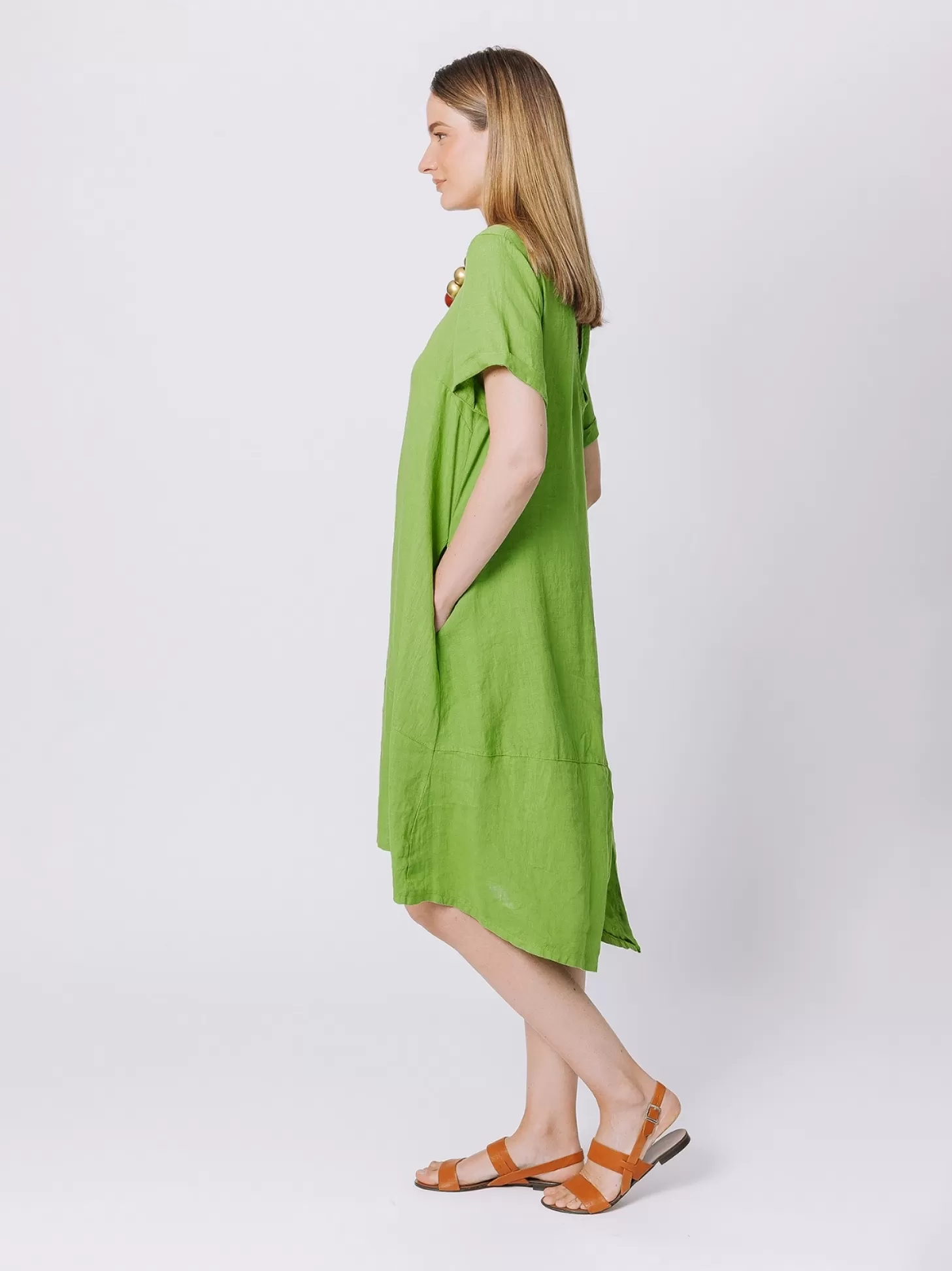 Women Martino Midali Linen Flare Dress