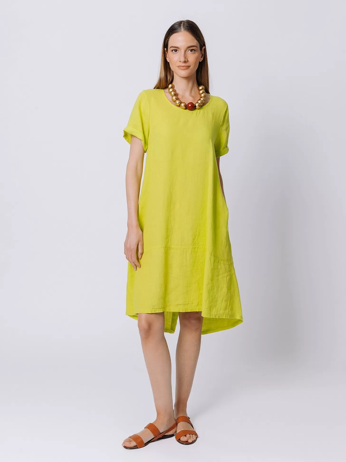 Women Martino Midali Linen Flare Dress