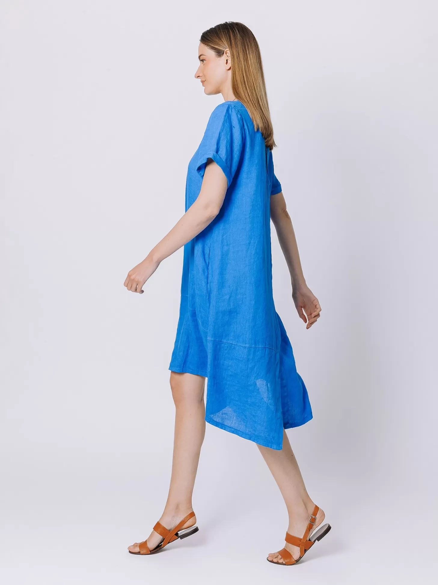 Women Martino Midali Linen Flare Dress