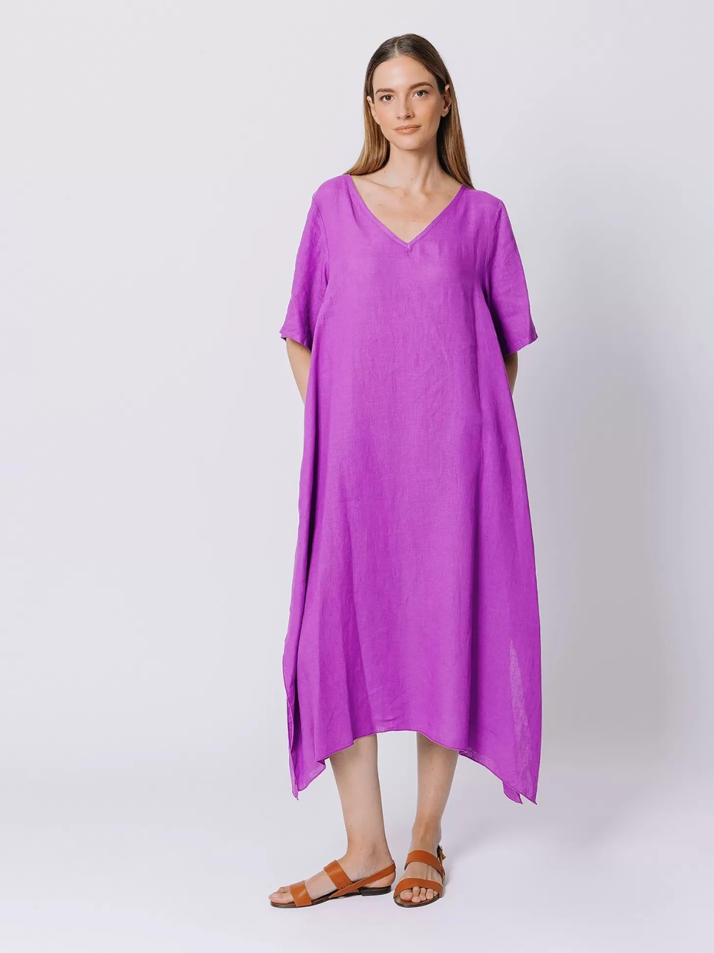 Women Martino Midali Linen Over Size Dress