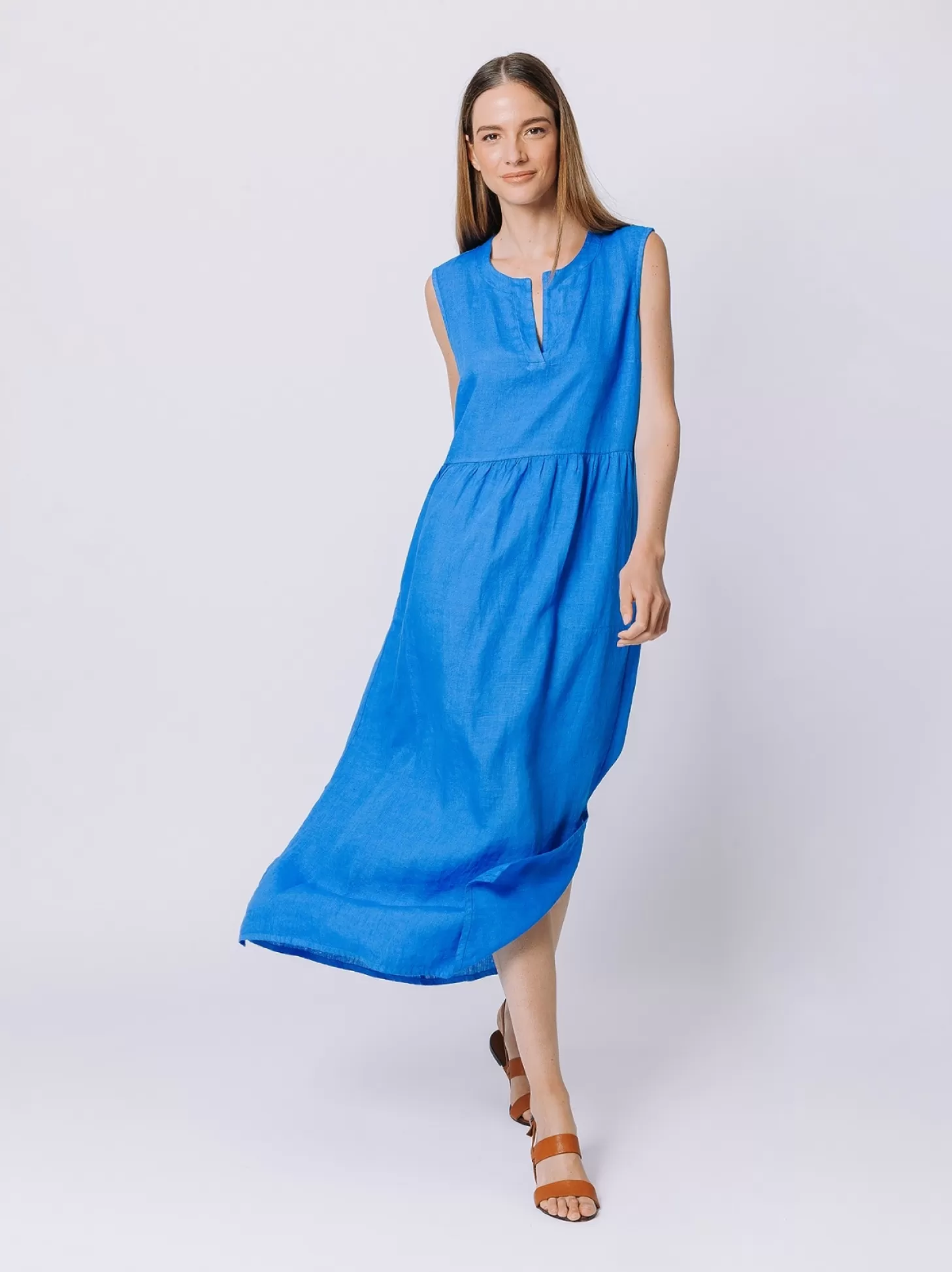 Women Martino Midali Linen Tank Dress